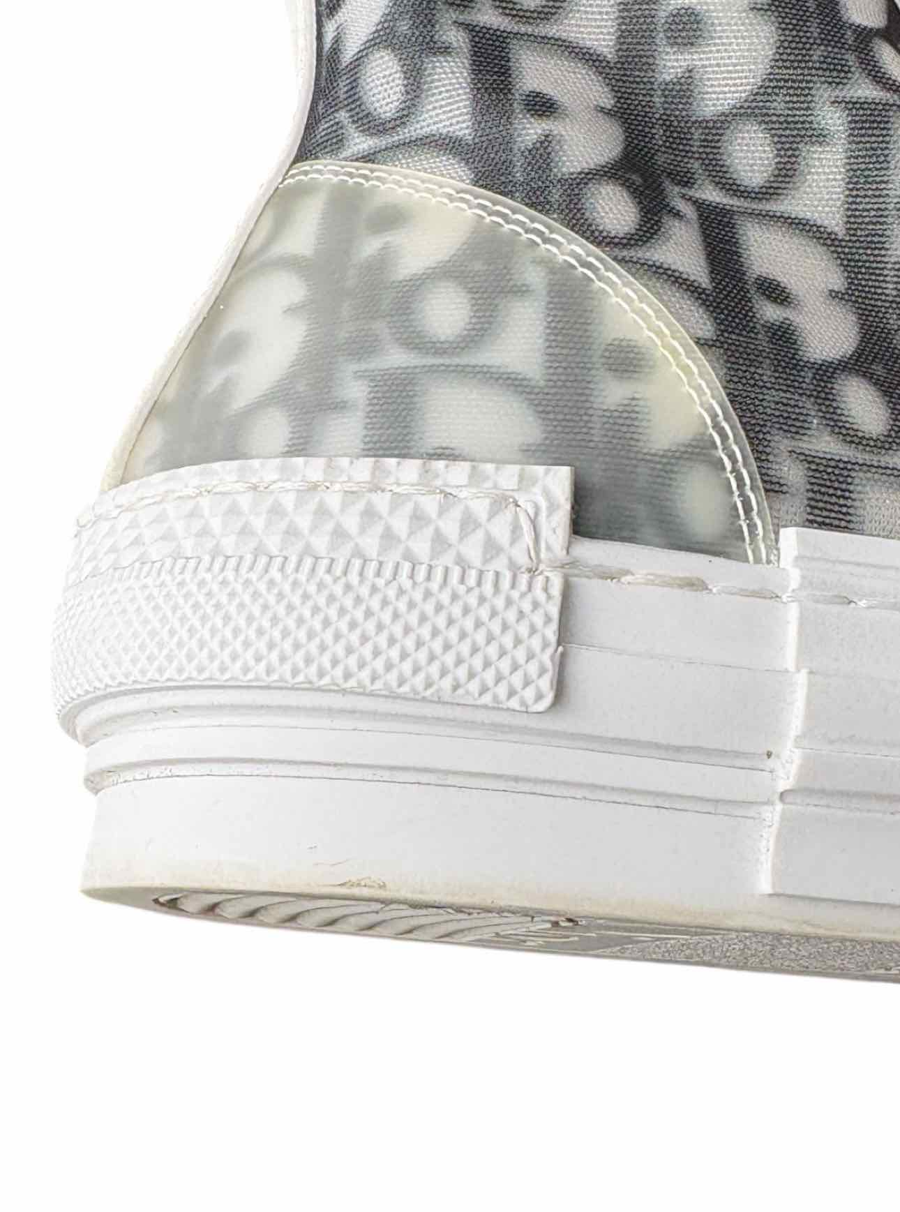 Dior Size 10 Men's B23 League Canvas High-top Sneakers - Image 9