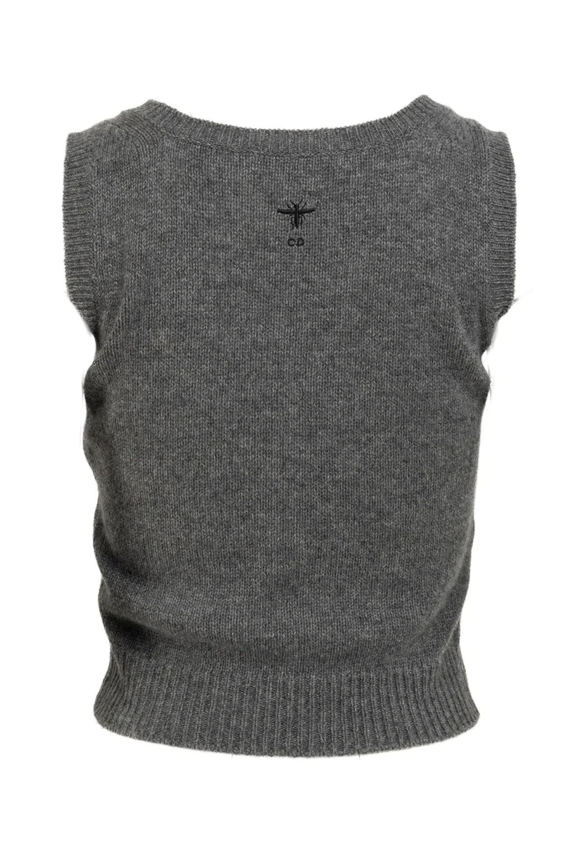 Dior Size 2 Cashmere Embroidered Vest - Image 2