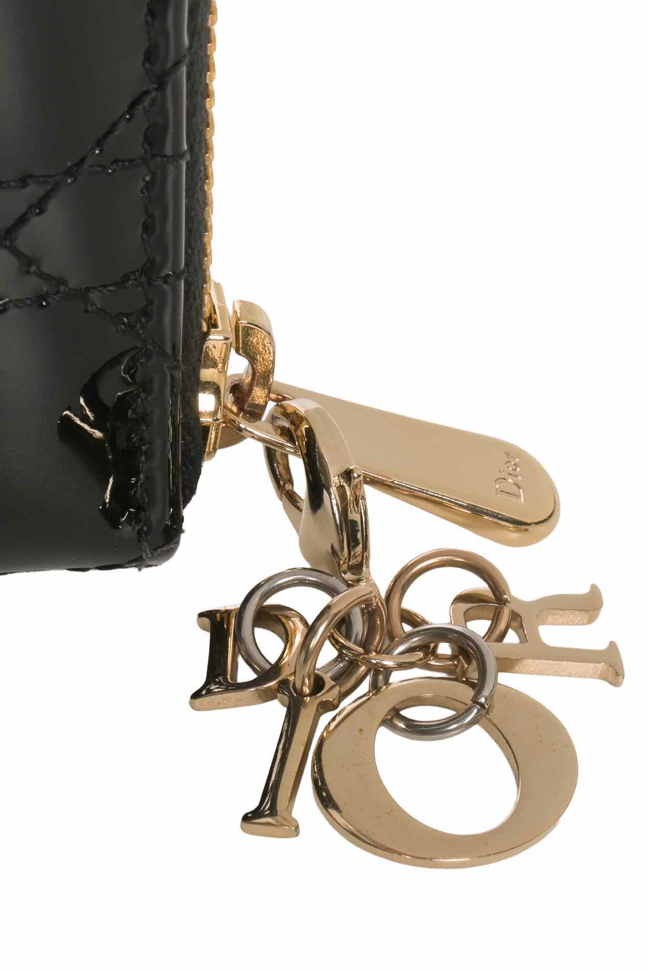 Dior Size 2023 Connage Quilted Patent Lady Dior Multicard Holder Wallet - Image 3