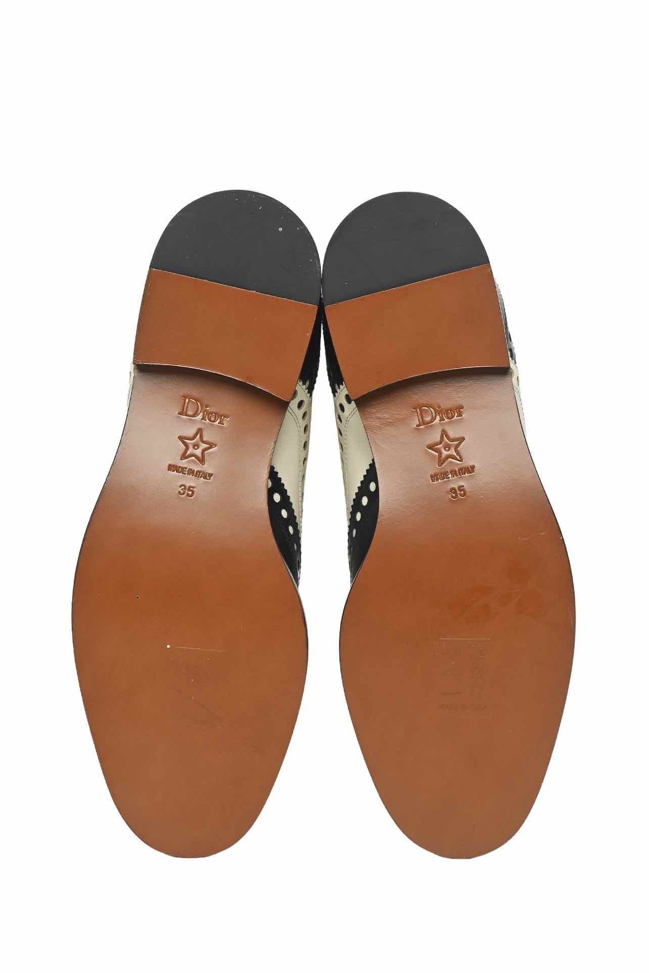 Dior Size 35 Brogue Lace-Up Oxfords - Image 6