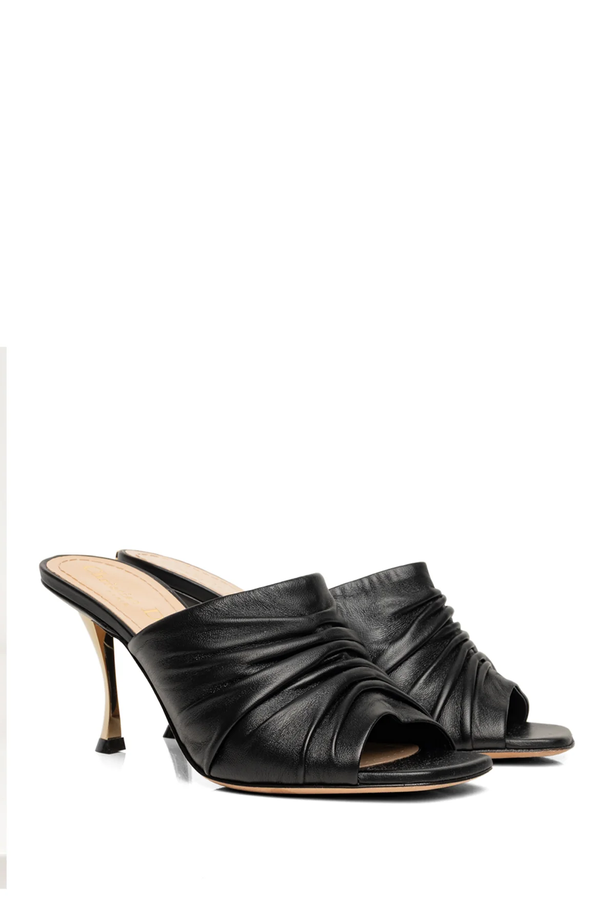 Dior Size 36.5 D-Fame Lambskin Mule Sandals - Image 2