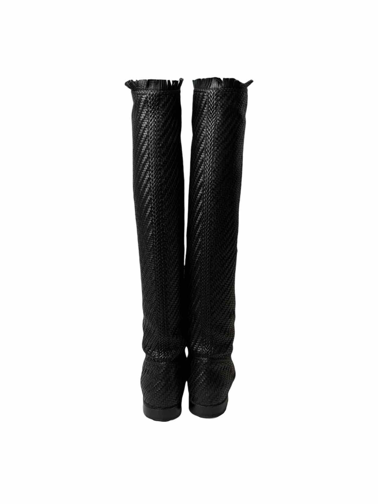 Dior Size 36 Global Woven Leather Boots - Image 4