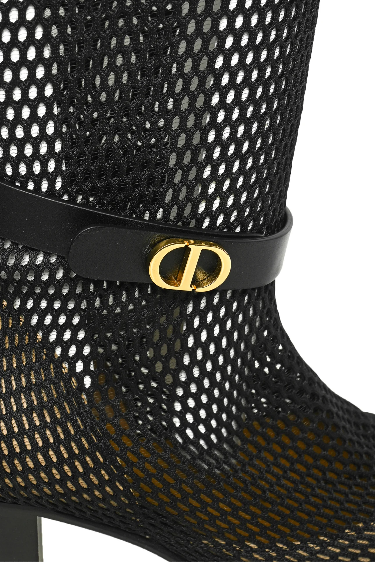 Dior Size 37.5 Empreinte Mesh Knee Heigh Boots - Image 6