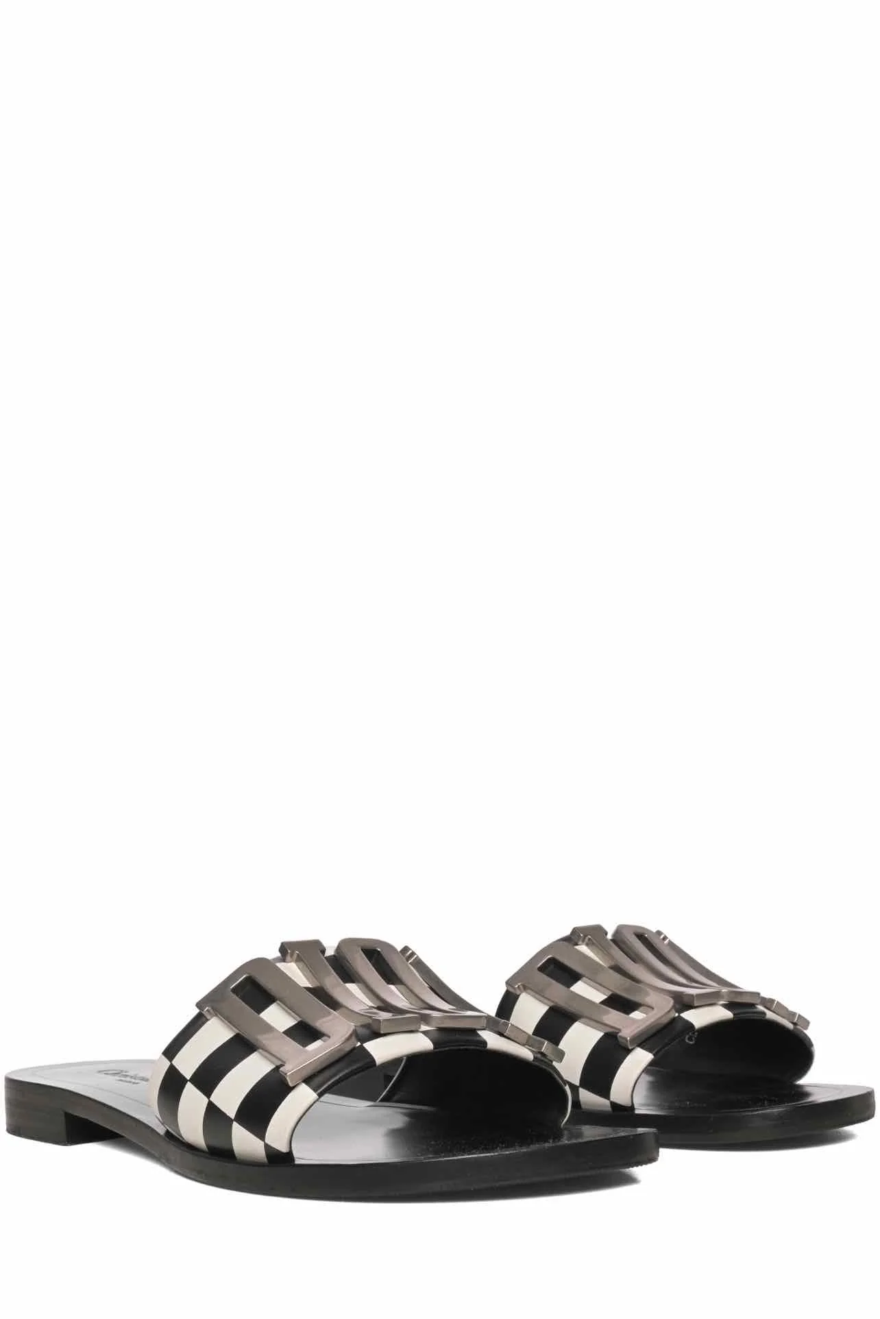 Dior Size 37 Dio(r)evolution Leather Slide Sandals - Image 2