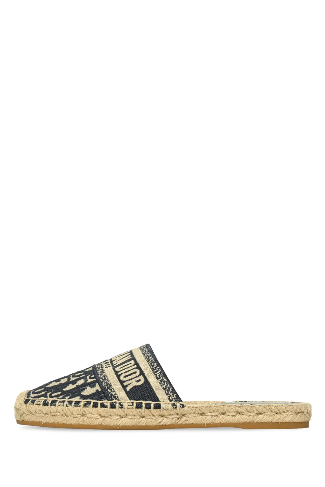Dior Size 37 Oblique Canvas Granville Espadrille Mules - Image 3