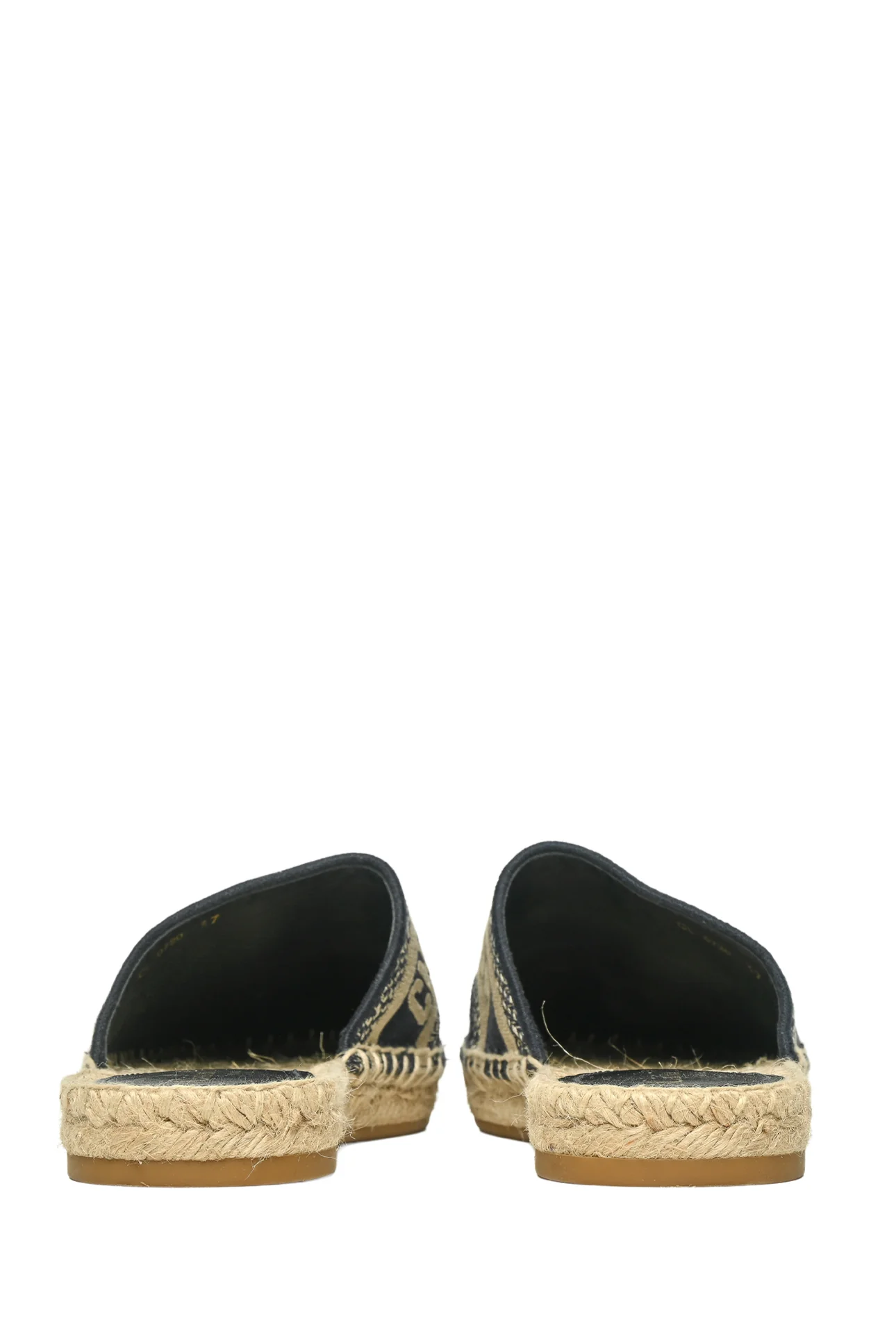 Dior Size 37 Oblique Canvas Granville Espadrille Mules - Image 4