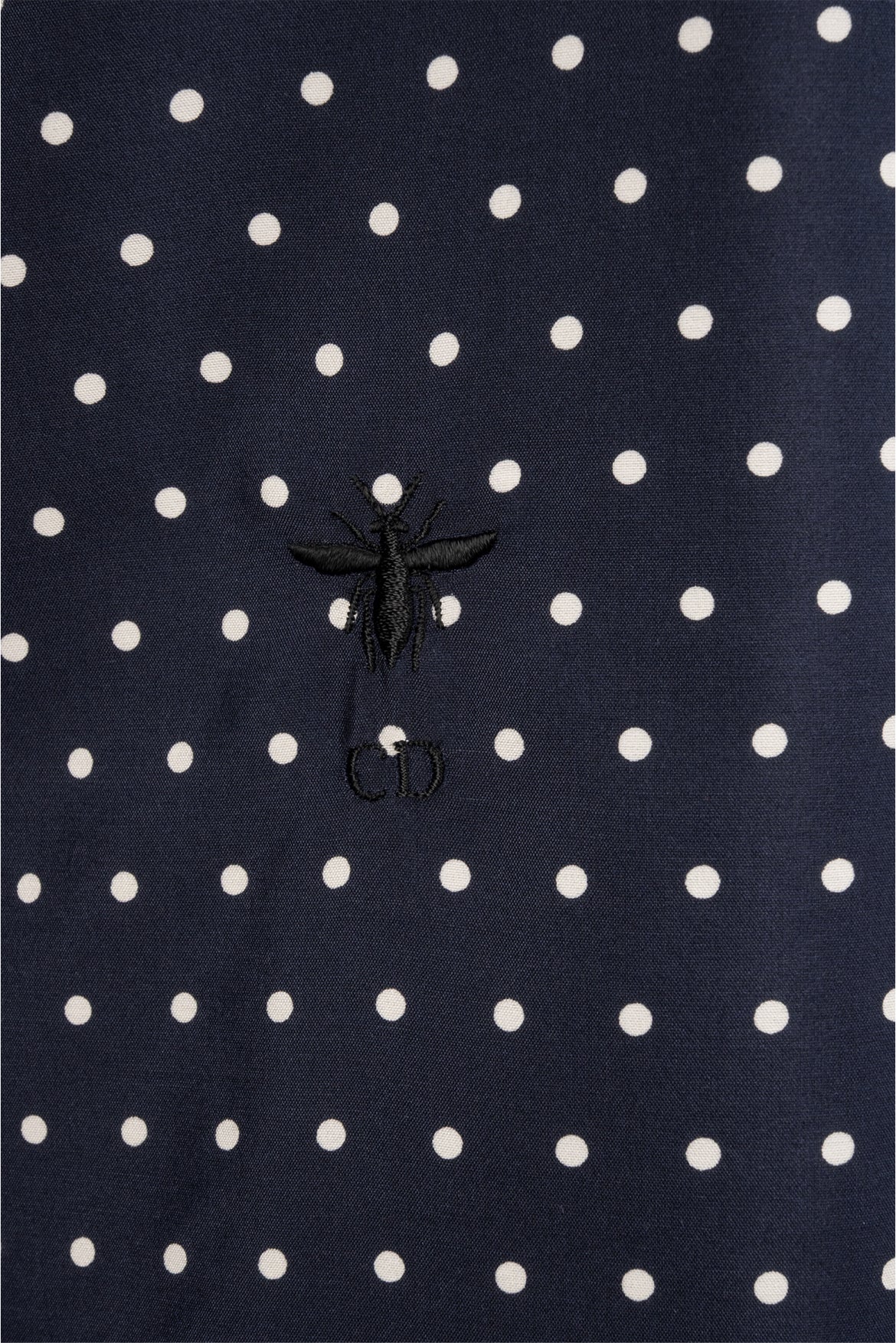 Dior Size 4 Polka-Dot Silk Blouse - Image 3