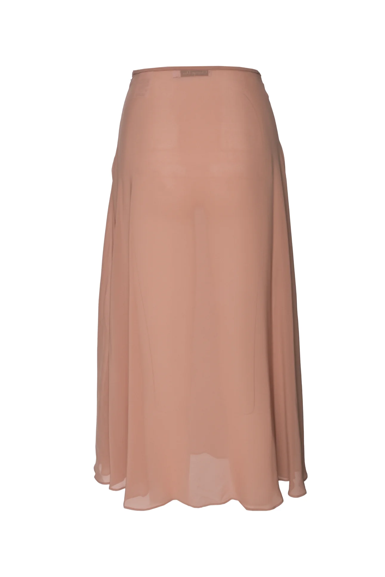 Dior Size 4 Sheer Slip Midi Skirt - Image 2