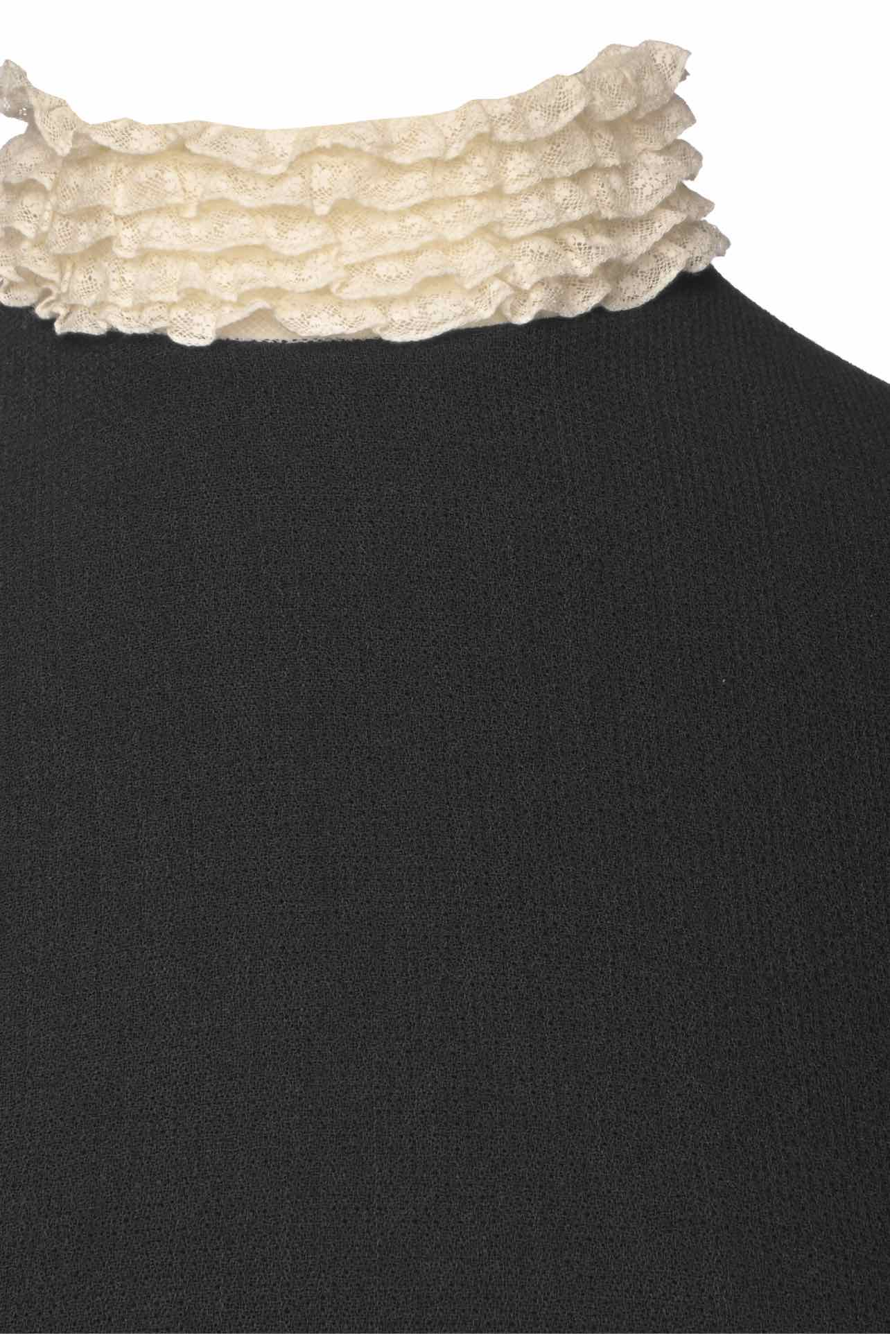 Dior Size 8 Lace Collar Wool Dress - Image 3