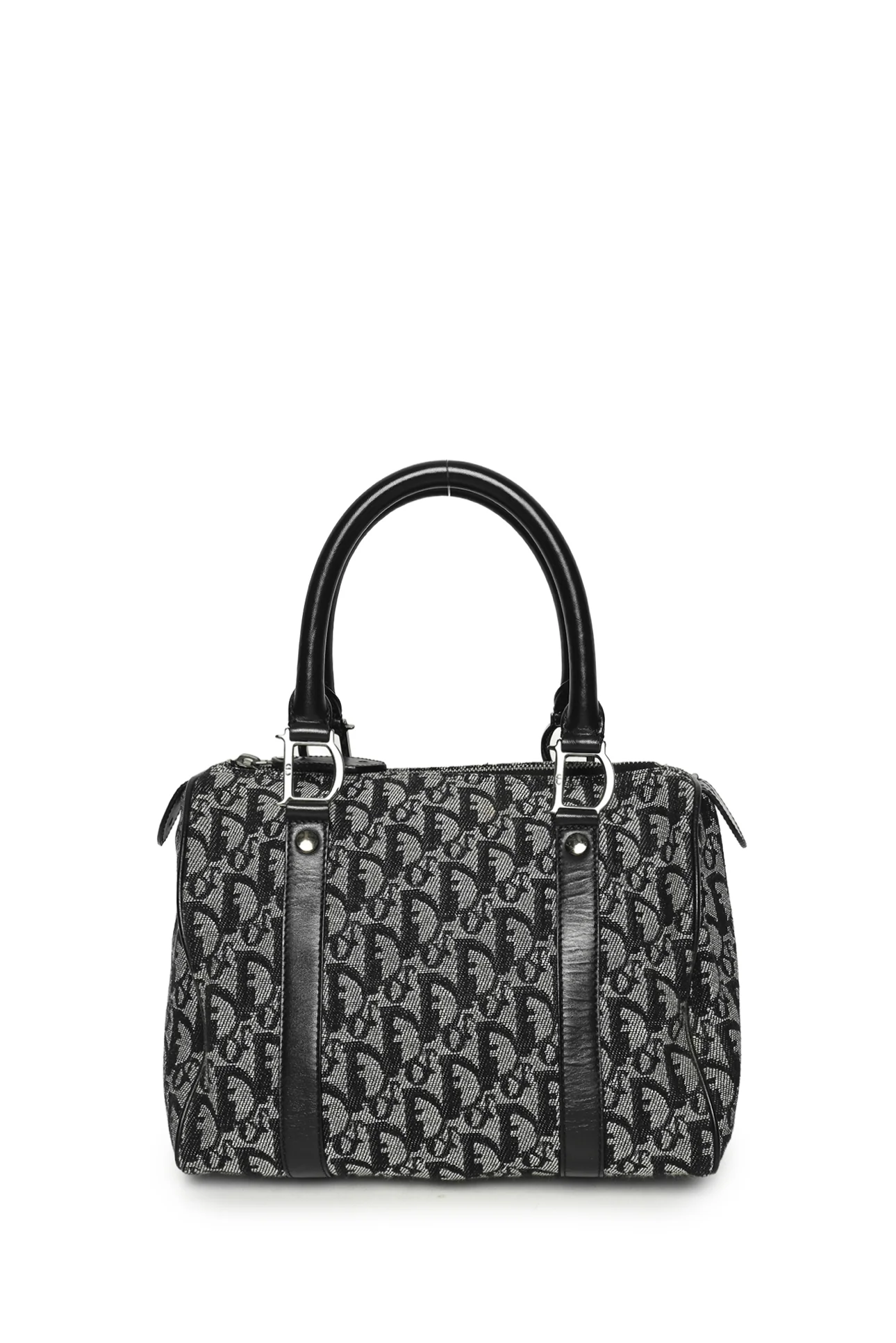 Dior Vintage 2002 Trotter Canvas Boston Bag Purse