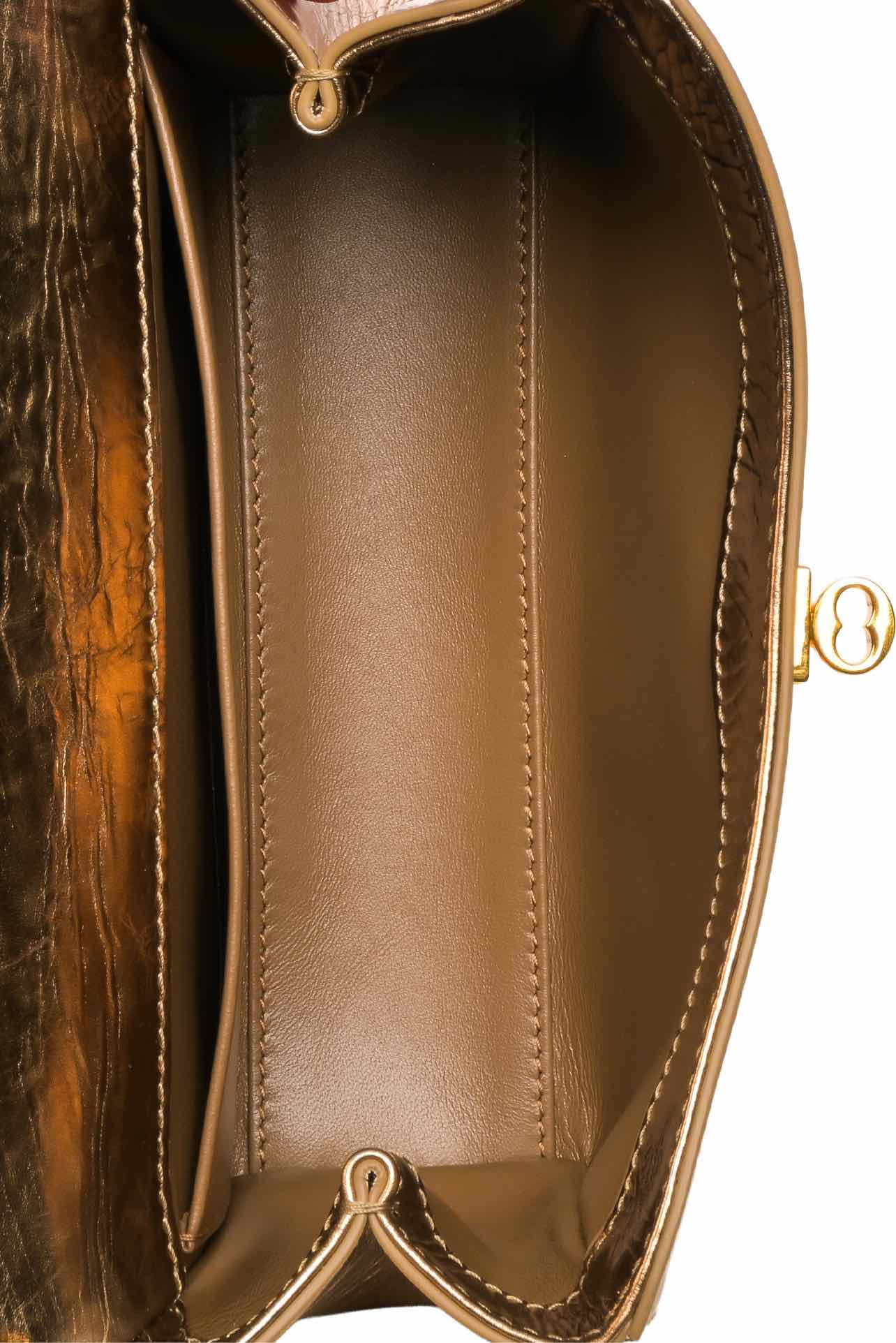 Dolce & Gabbana Marlena Foldover Top Chain Shoulder Bag - Image 8