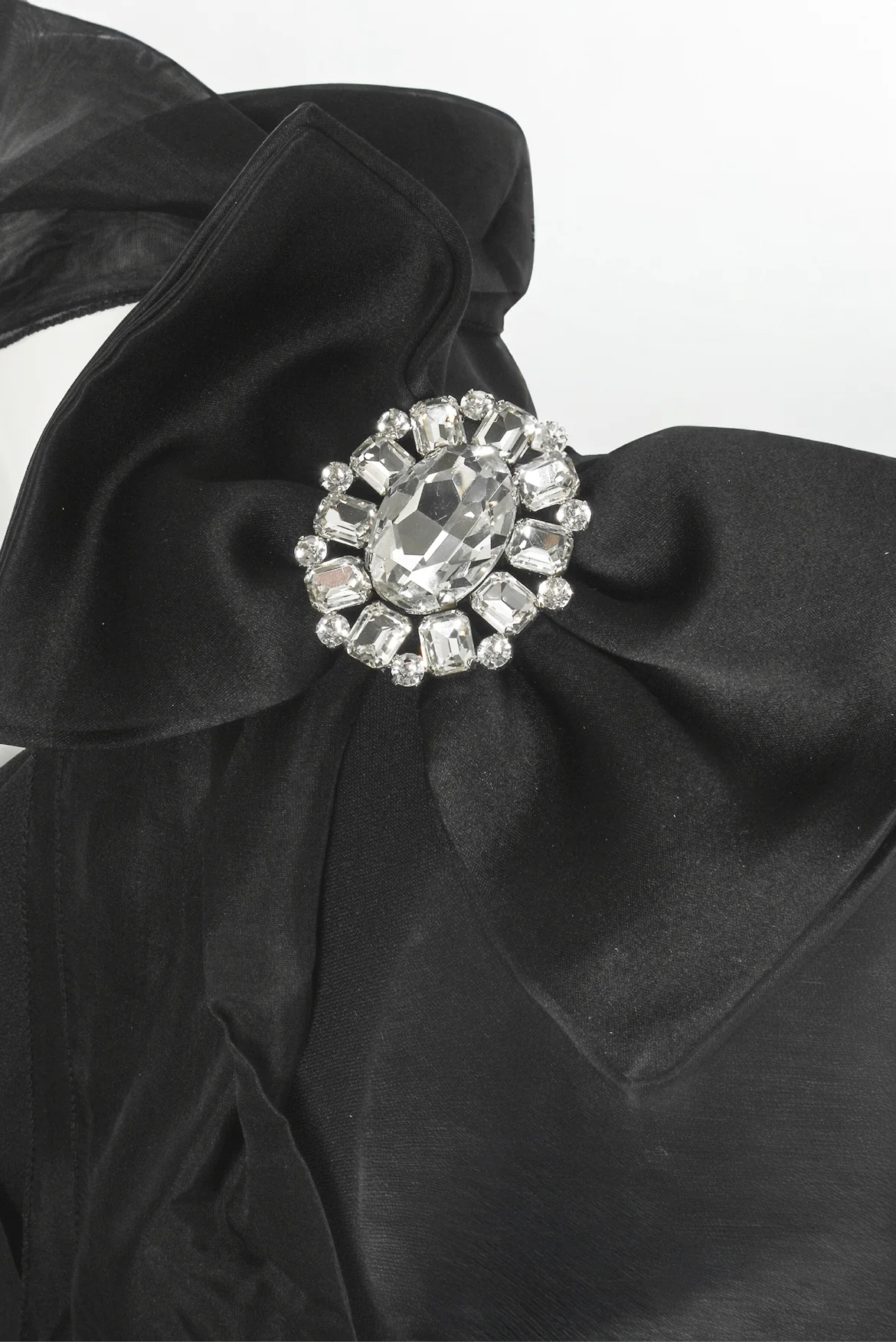 Dolce & Gabbana Size 38 Bow Crystal Embellished Silk Dress - Image 3