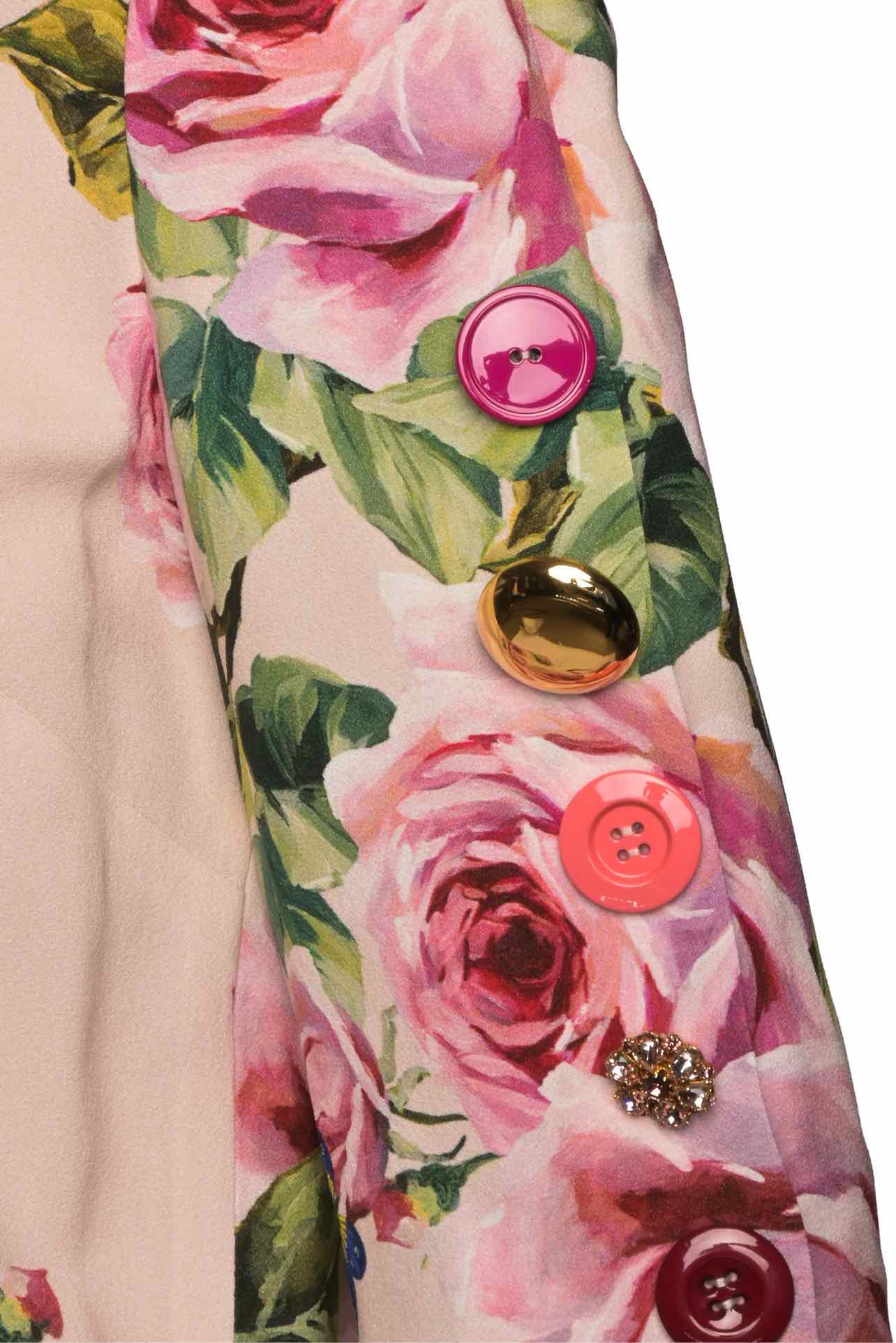 Dolce & Gabbana Size 40 Floral Print Silk Mini Dress - Image 3