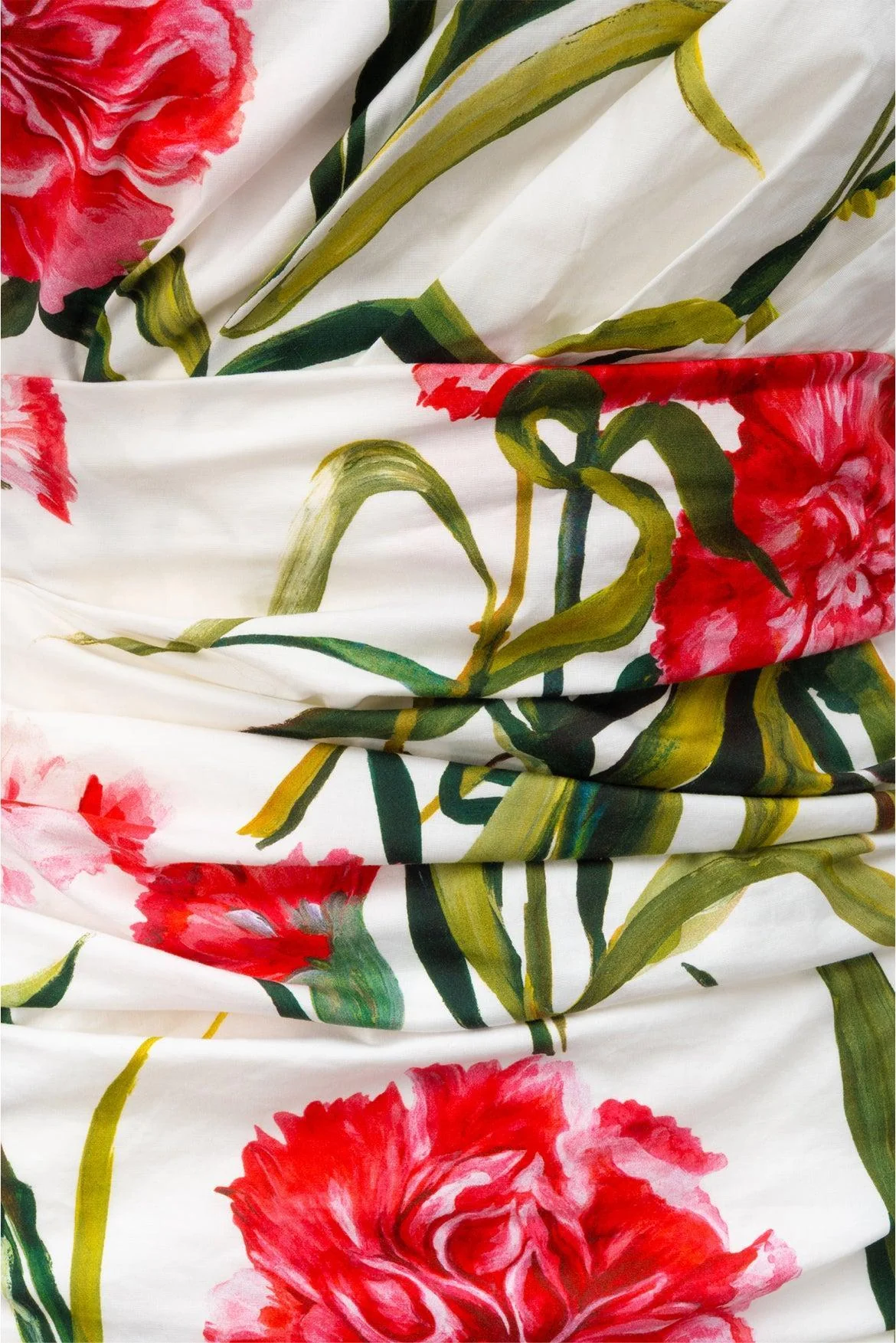 Dolce & Gabbana Size 42 Carnation Print One Shoulder Dress - Image 3