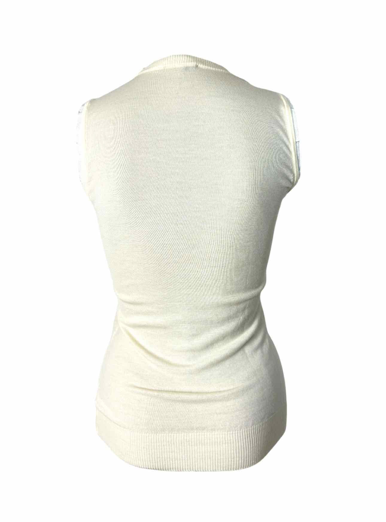 Dolce & Gabbana Size 42 Sleeveless Knit Sweater - Image 2