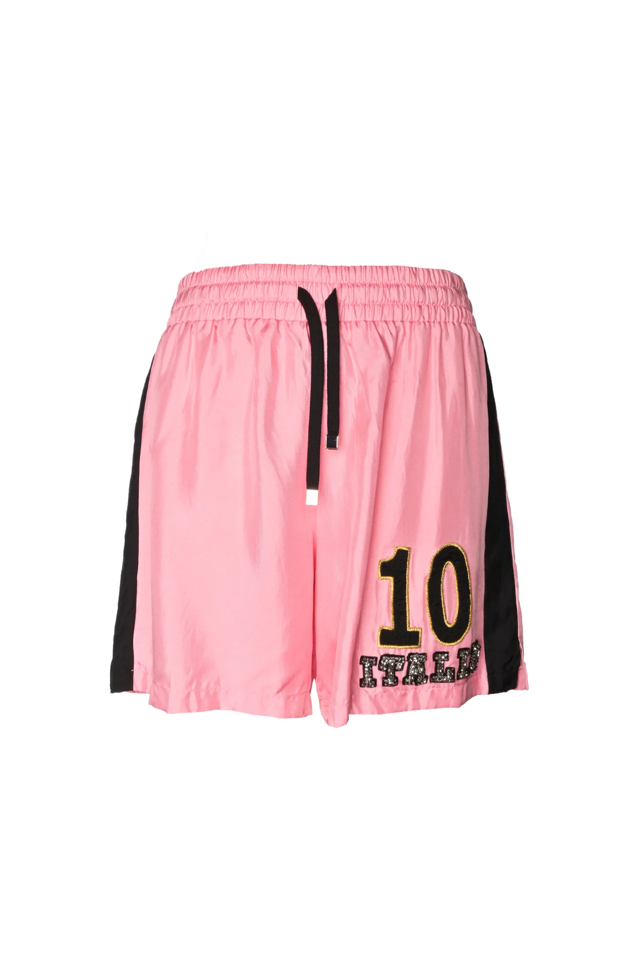 Dolce & Gabbana Size 44 Embellished Silk Sport Jersey Top & Shorts Set - Image 7