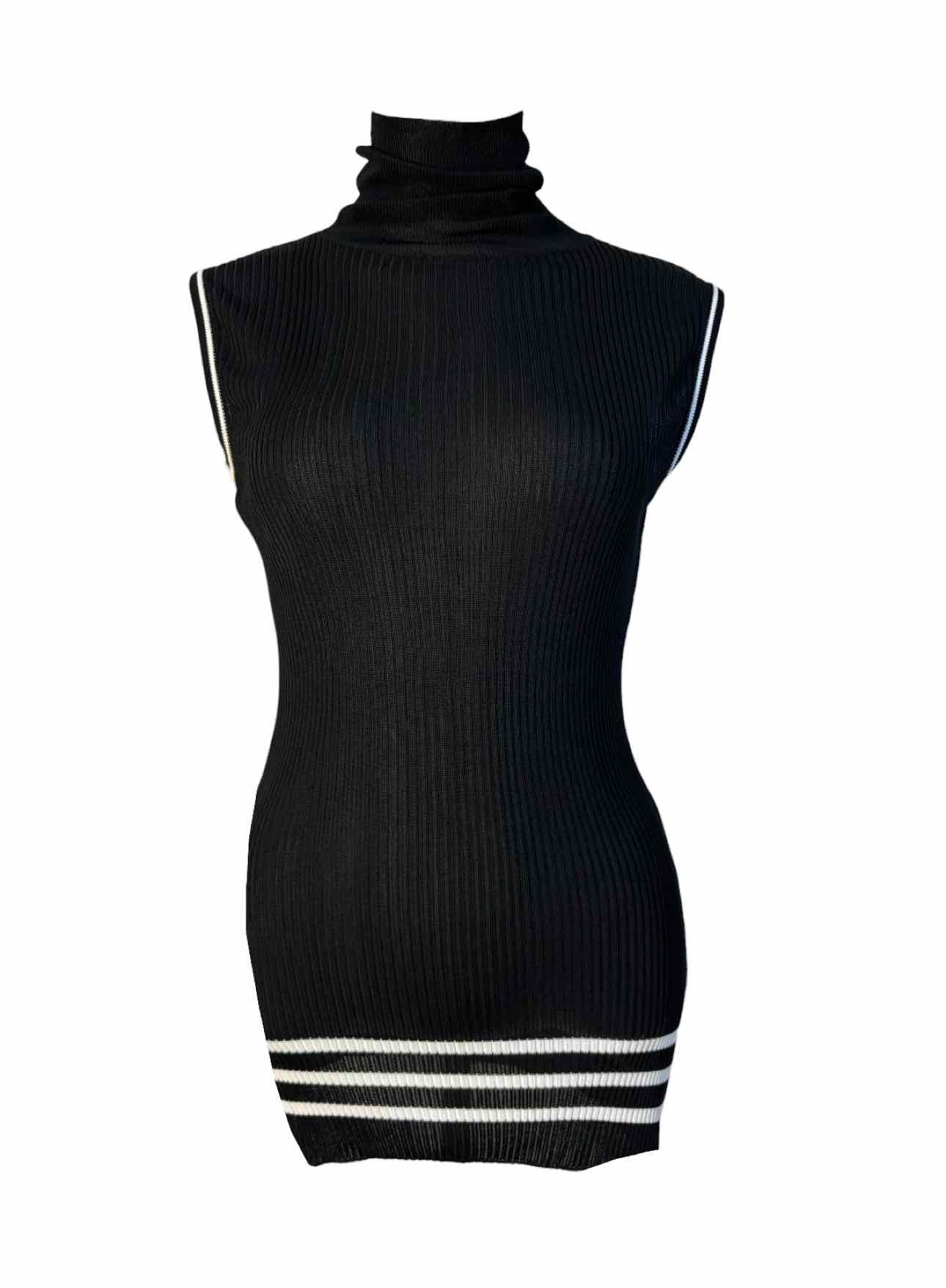Dolce & Gabbana Size 44 Sleeveless Ribbed Sweater Set - Image 4