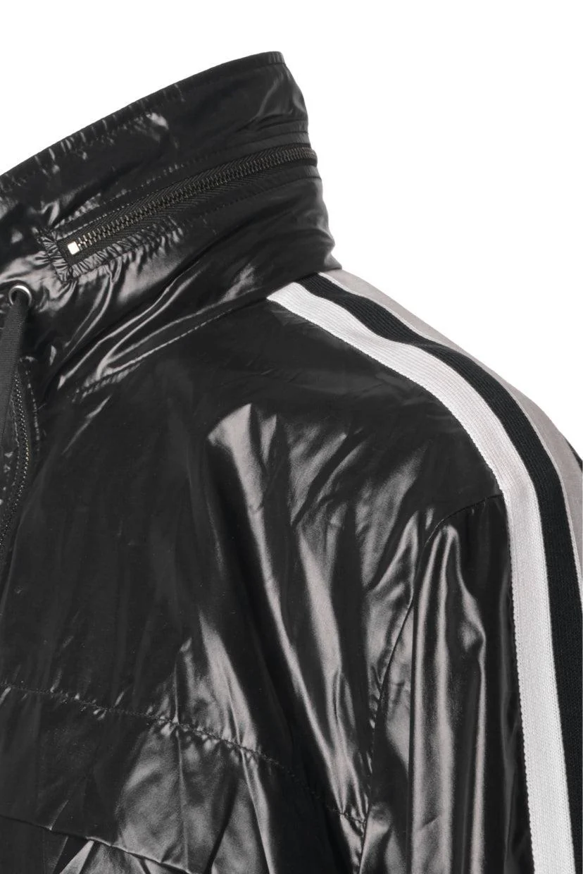 Dolce & Gabbana Size 50 Men's Striped Nylon Track Jacket - Image 4