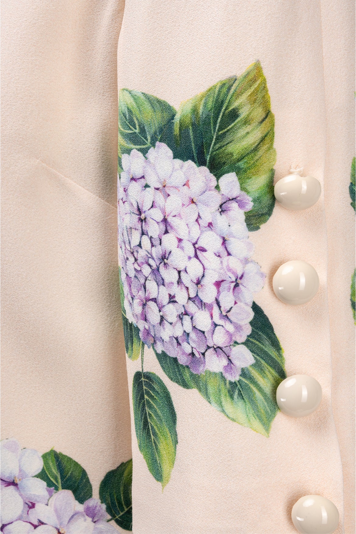 Dolce & Gabbana Size 6 Hydrangea-Print Front Cady Dress - Image 3