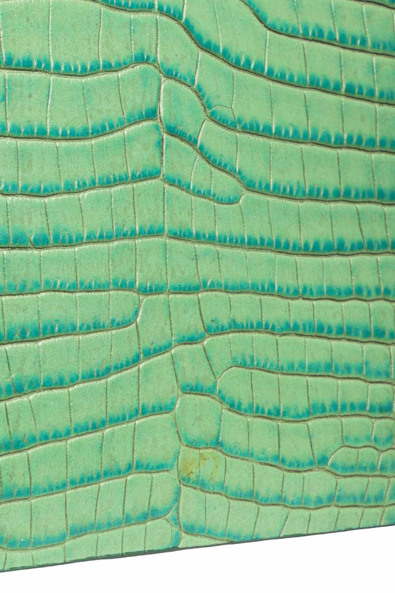 Dries Van Noten Oversized Croc Embossed Clutch - Image 5