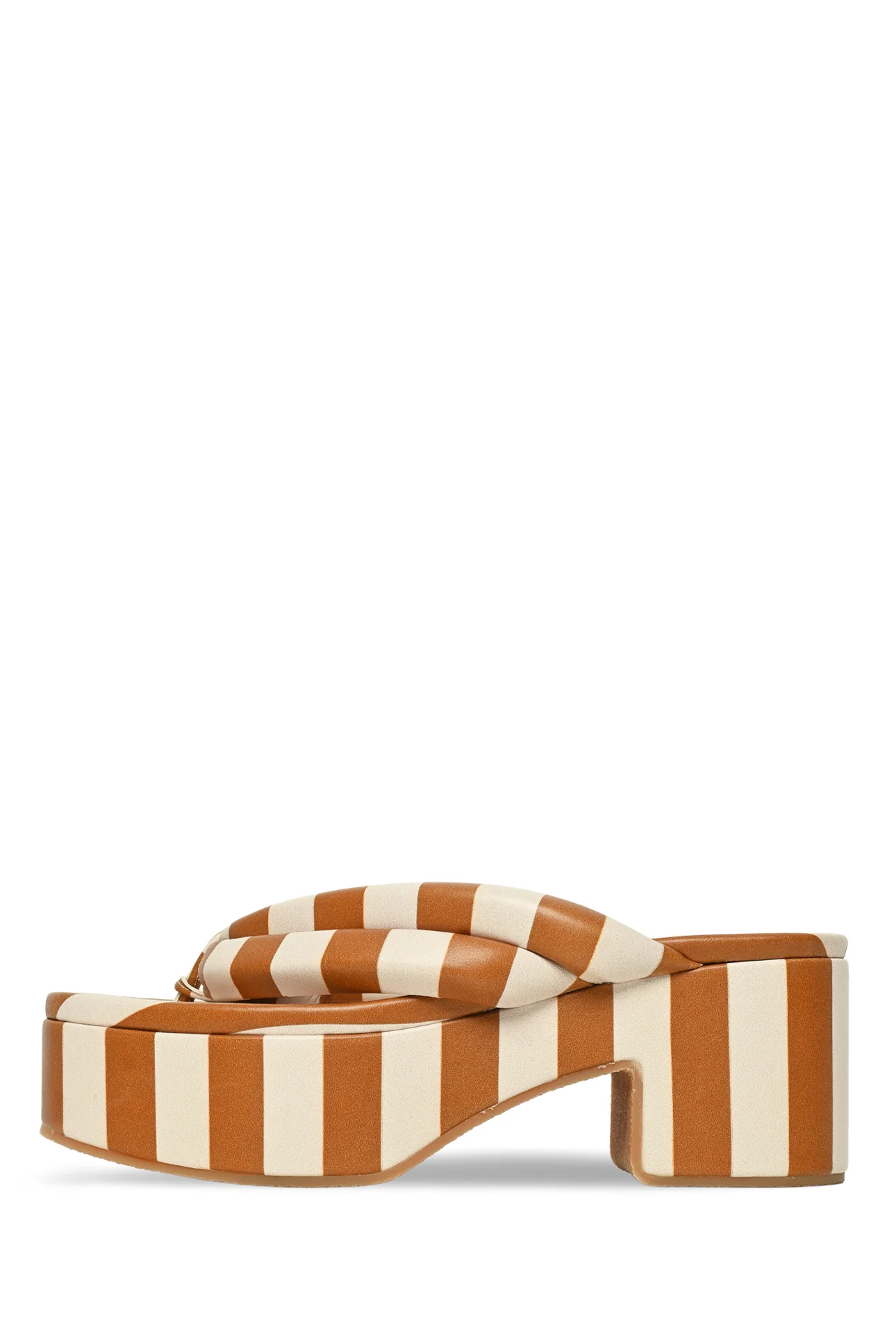 Dries Van Noten Size 37.5 Striped Platform Sandals - Image 3