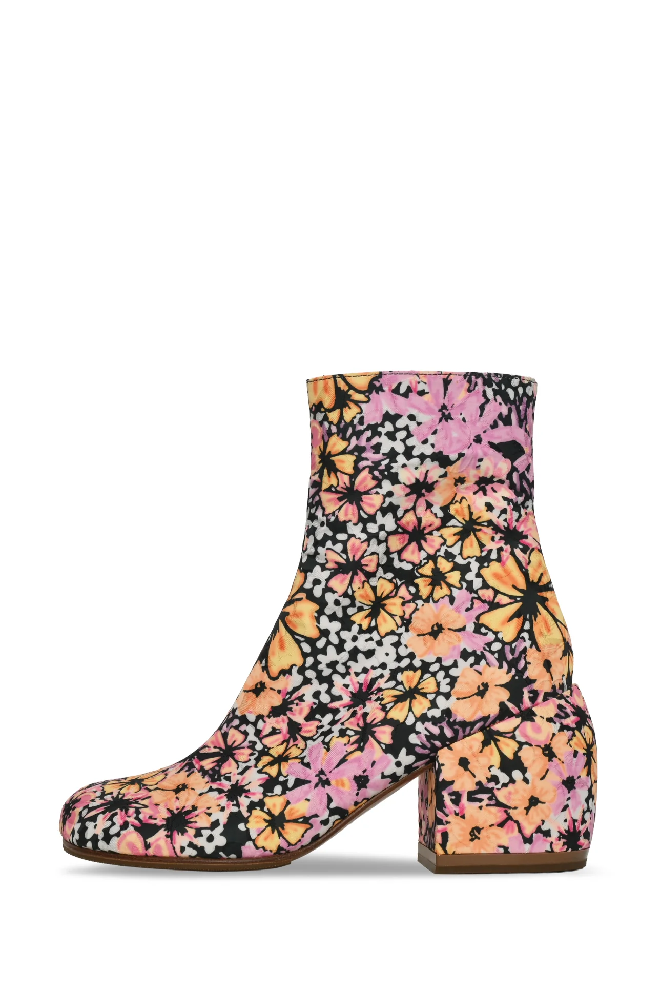 Dries Van Noten Size 38.5 Floral Ankle Boots - Image 3