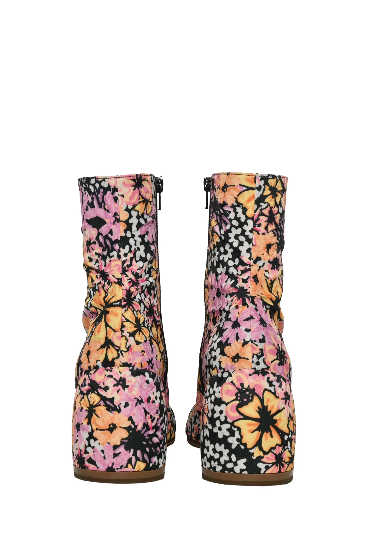 Dries Van Noten Size 38.5 Floral Ankle Boots - Image 4