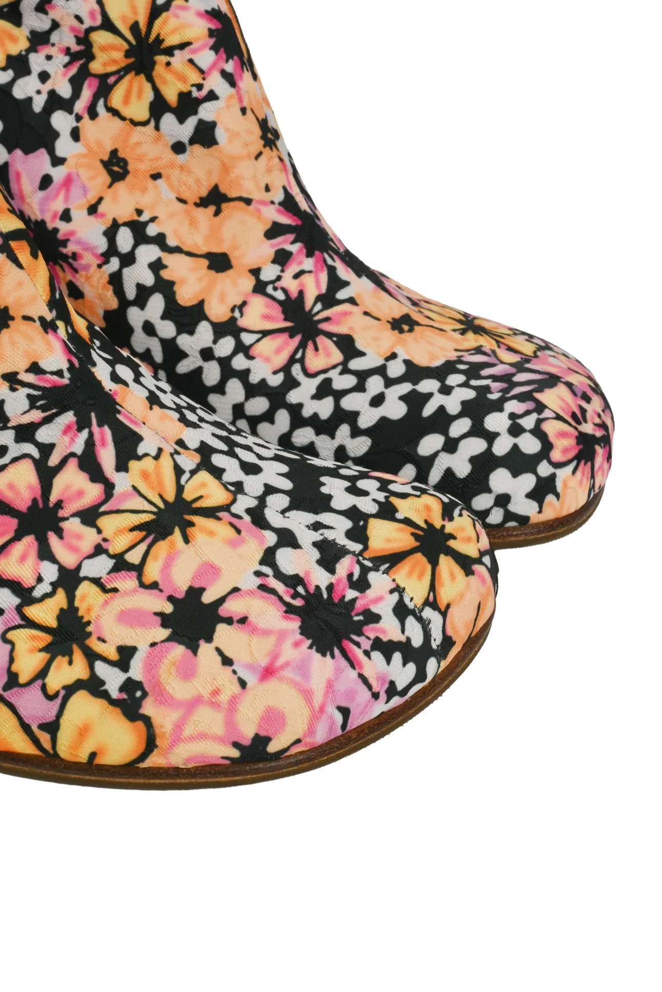 Dries Van Noten Size 38.5 Floral Ankle Boots - Image 5