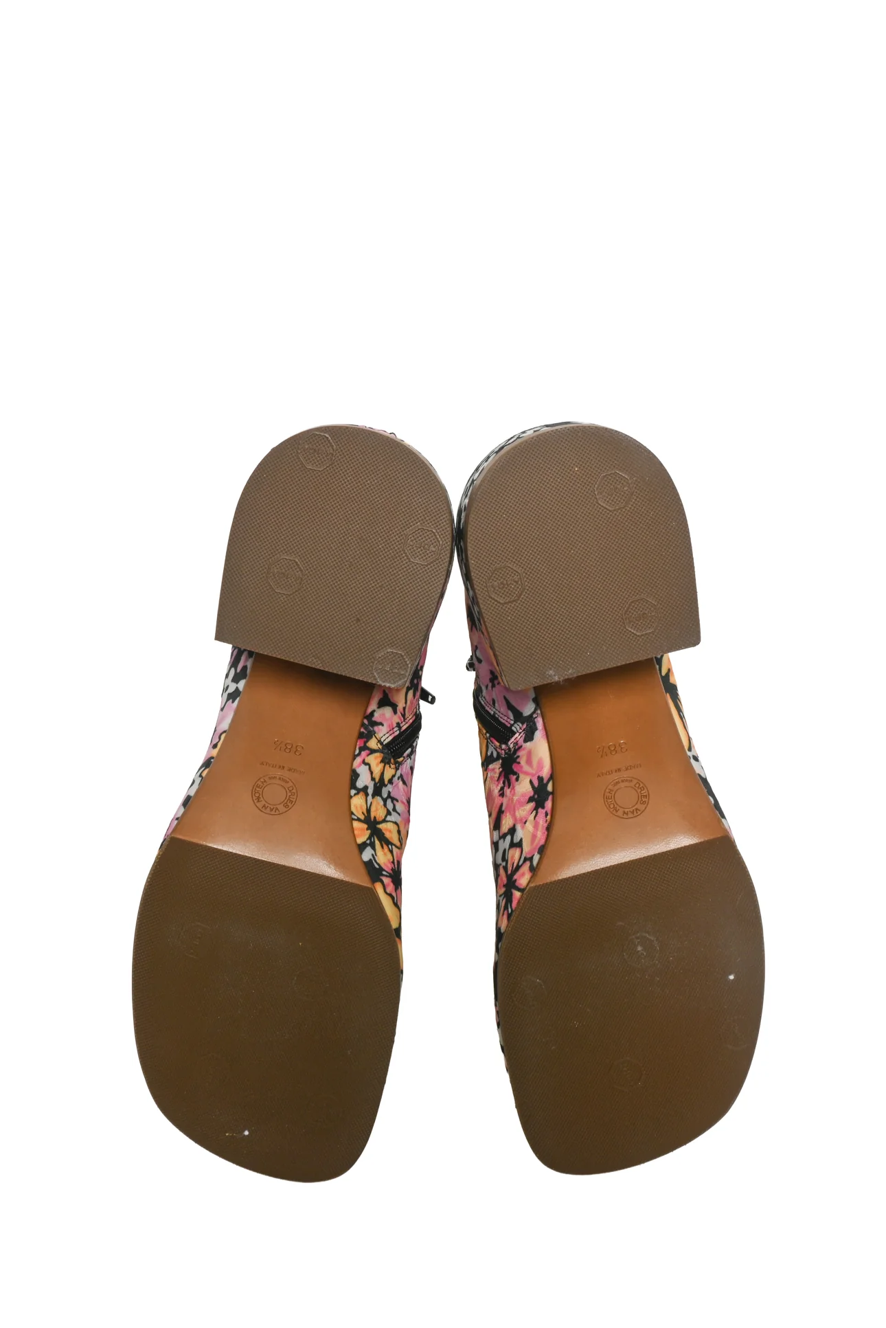 Dries Van Noten Size 38.5 Floral Ankle Boots - Image 7