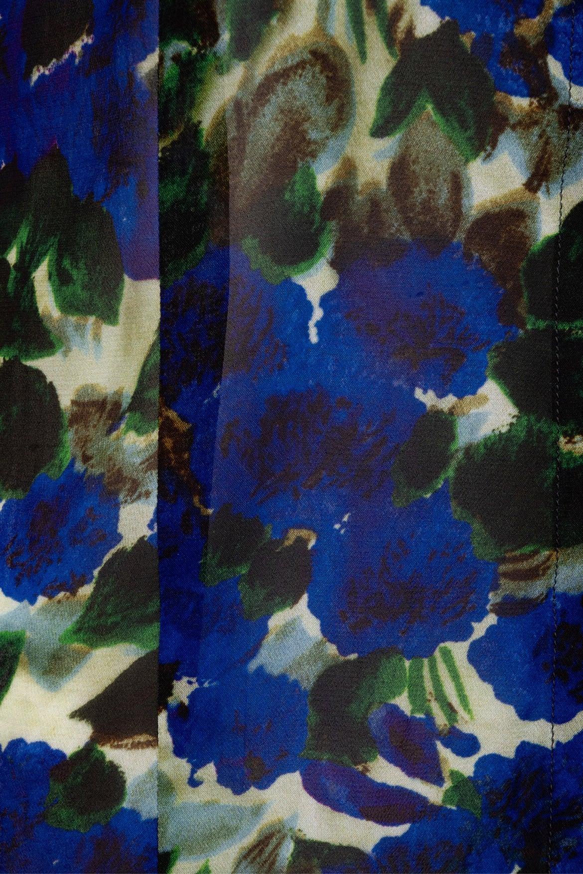 Dries Van Noten Size 38 Floral Sheer Blouse - Image 3