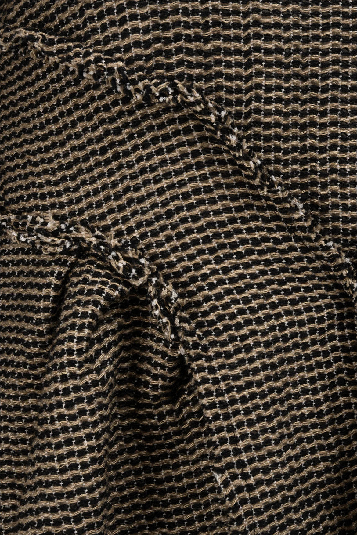 Dries Van Noten Size 38 Woven Ruched Frayed Long Sleeve Tops - Image 3