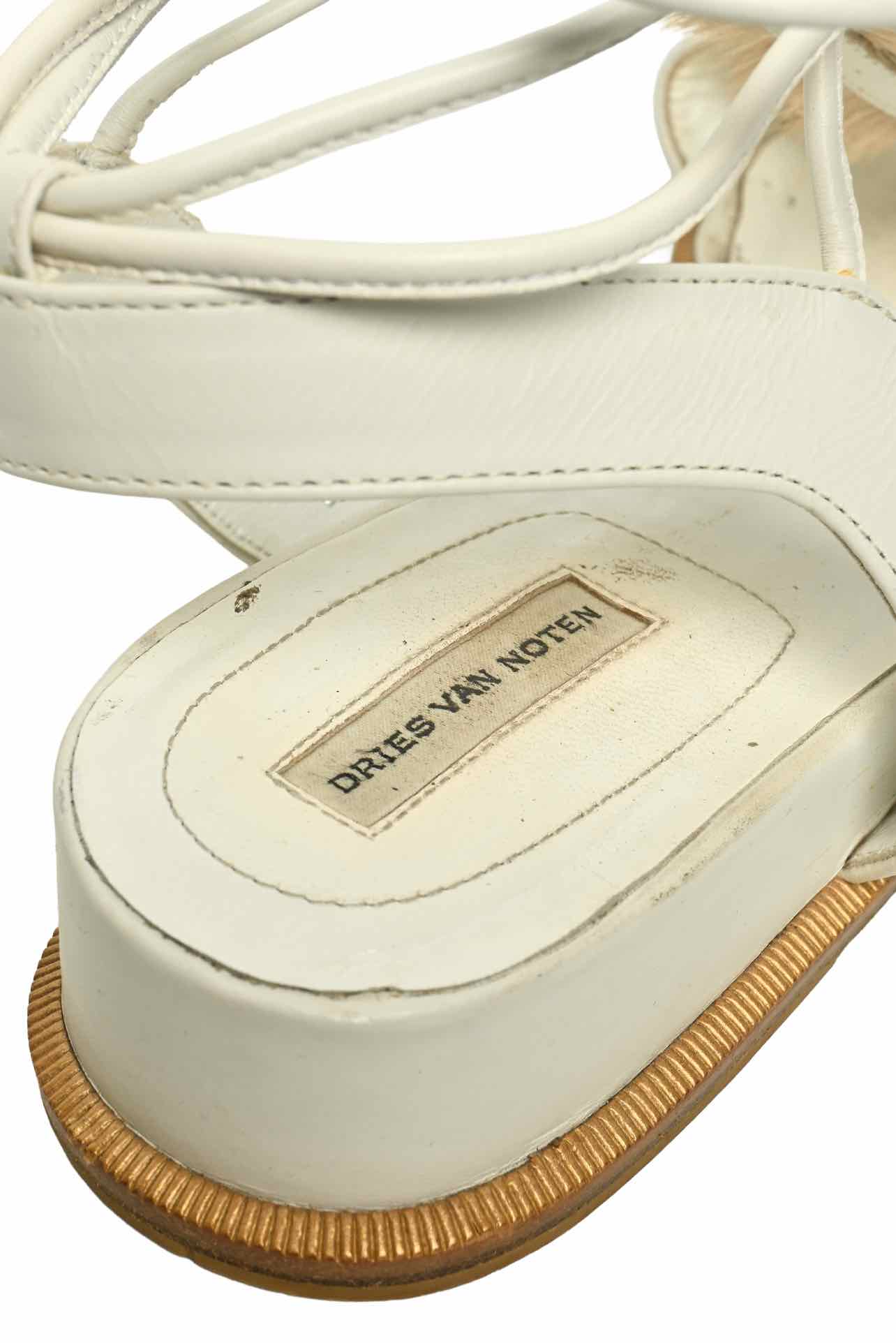 Dries Van Noten Size 39.5 Zebra Print Suede Mules - Image 6