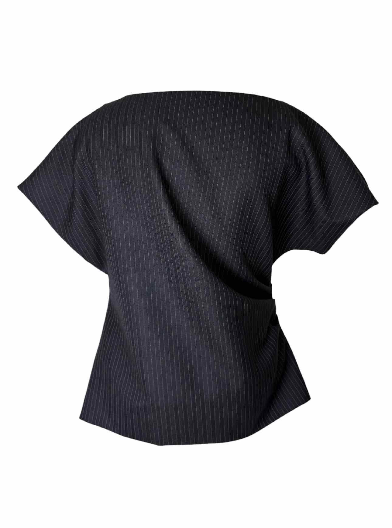 Dries Van Noten Size 40 Pinstripe Wool Tops - Image 2