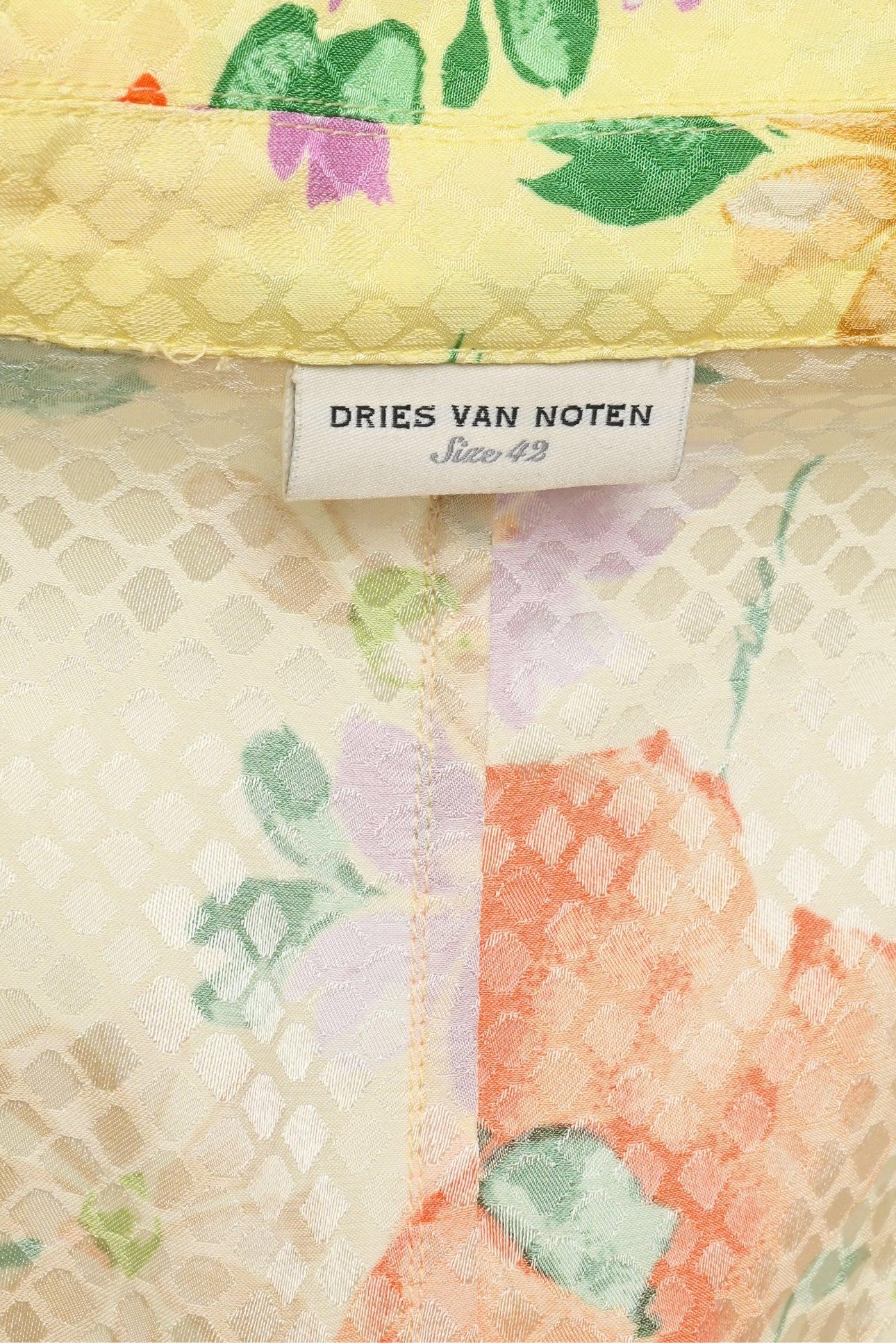 Dries Van Noten Size 42 Floral Print Blazer - Image 3