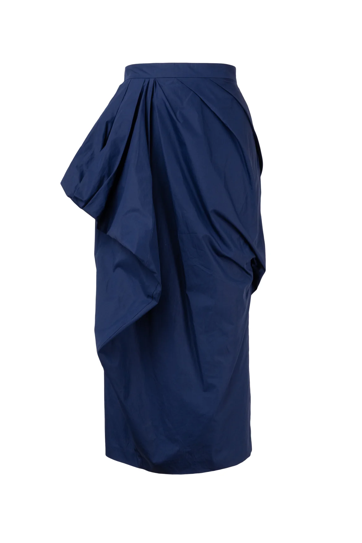 Dries Van Noten Size 6 Pleated Cotton Maxi Skirt
