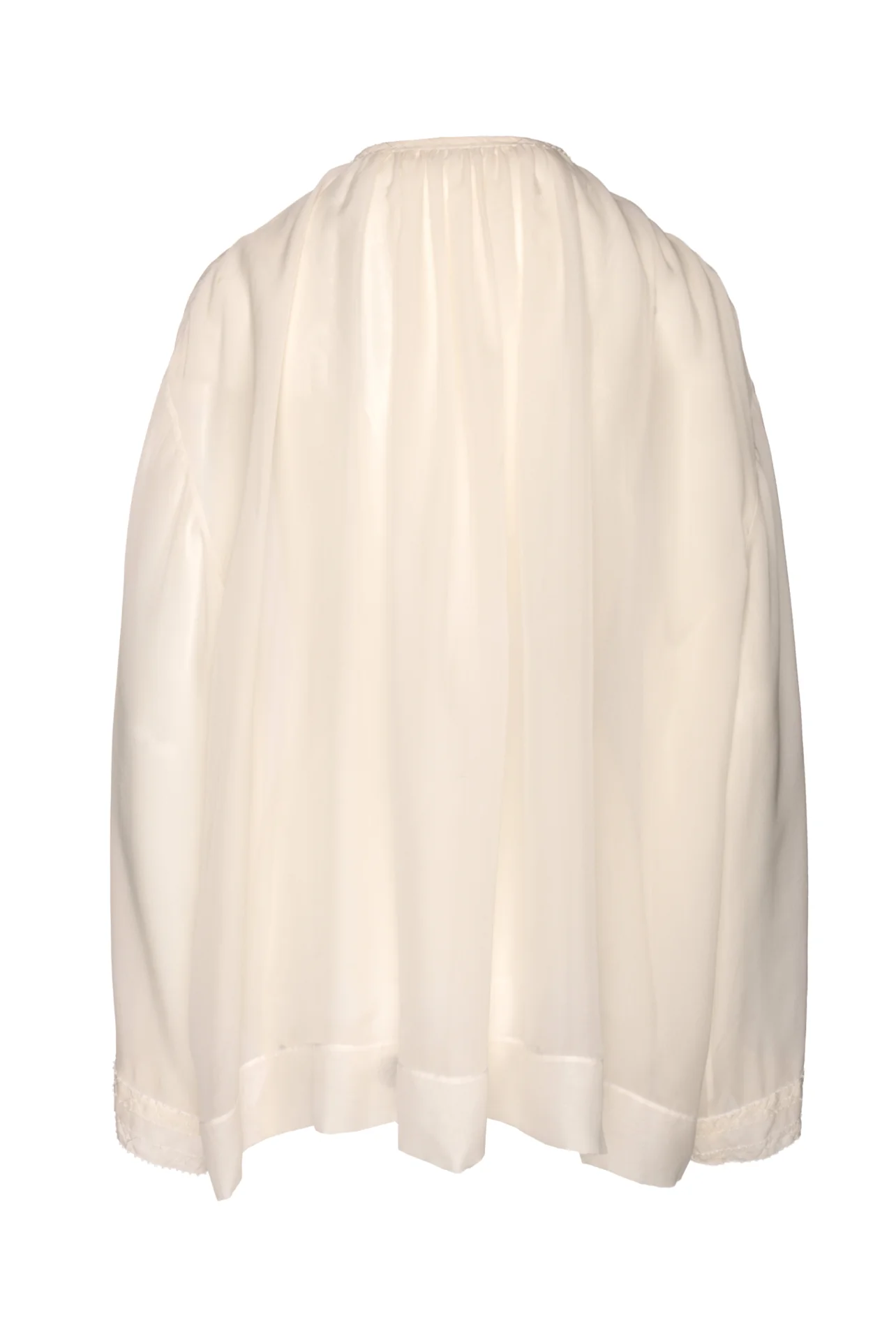 Dries Van Noten Size 6 Sheer Deep V L/S Tops - Image 2