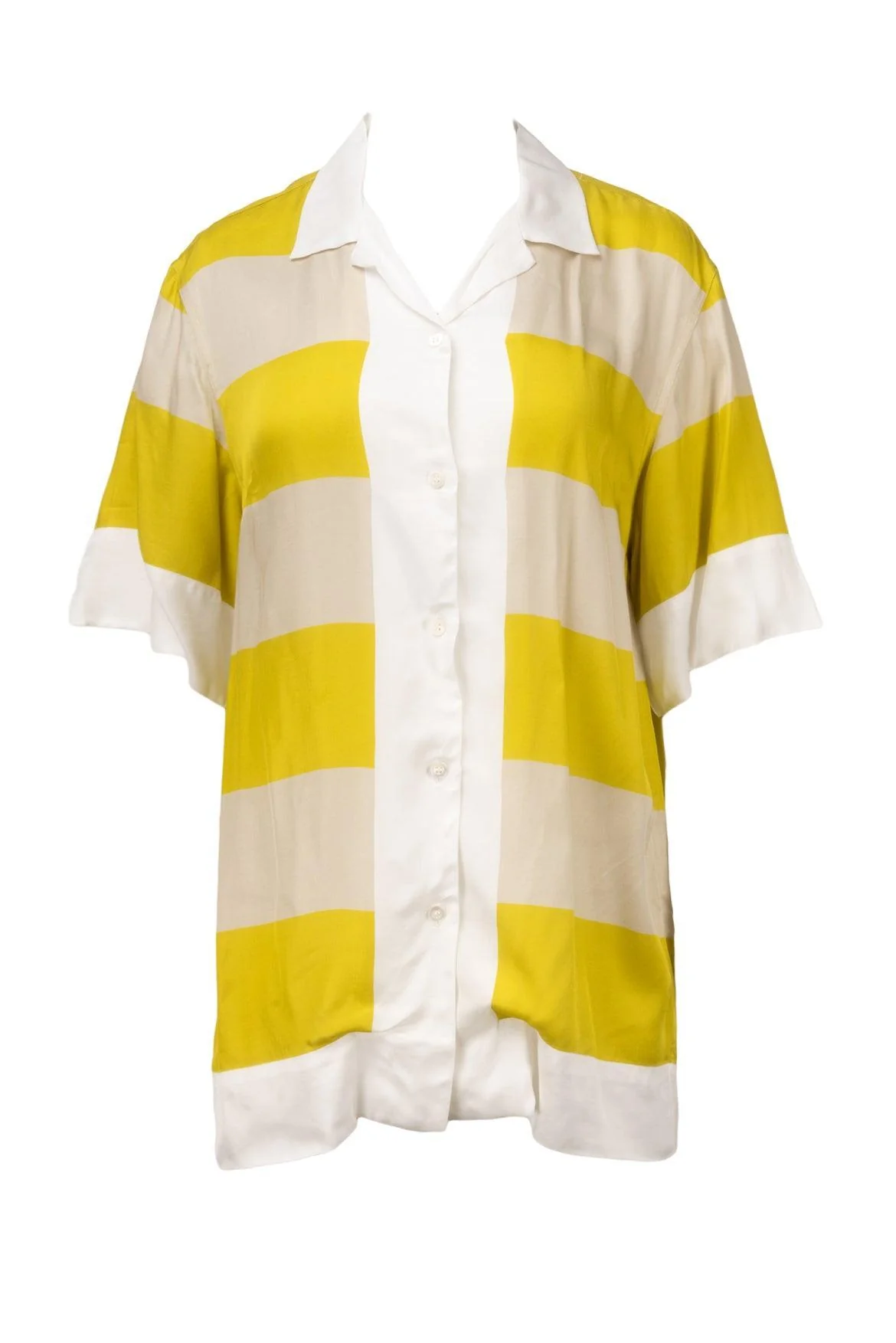 Dries Van Noten Size 8 Clive Oversize Striped Shirt
