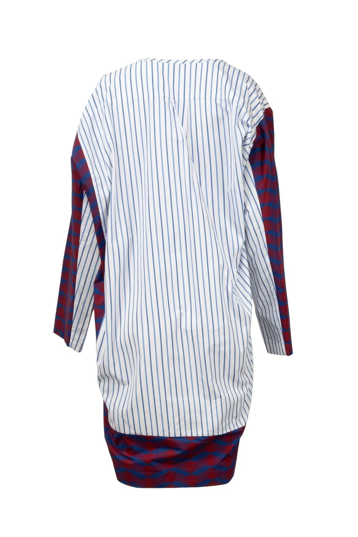 Dries Van Noten Size 8 Daias Splice Print Long Sleeve Asymmetric Dress - Image 2