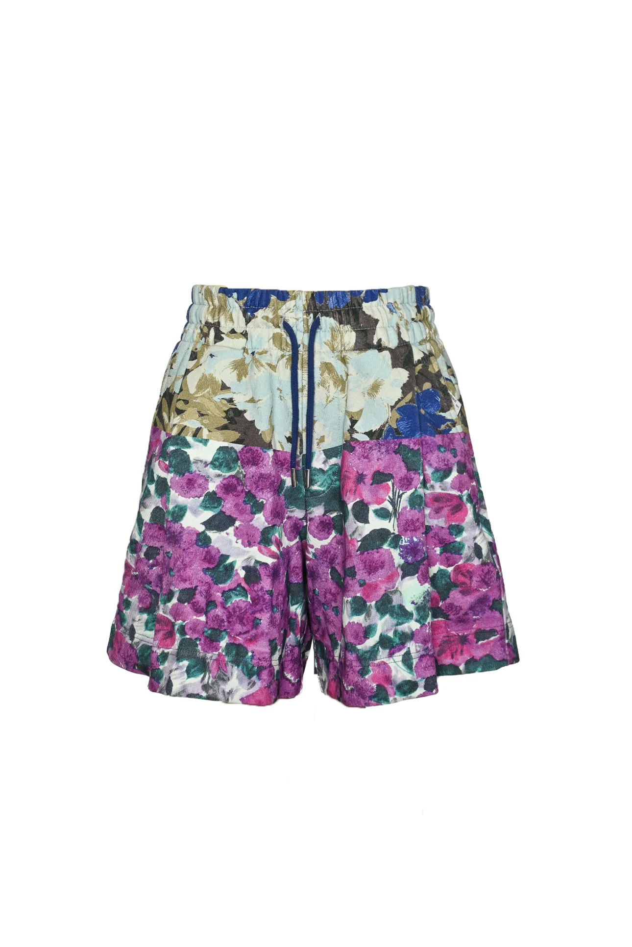 Dries Van Noten Size S Floral Pleated Sweatshorts