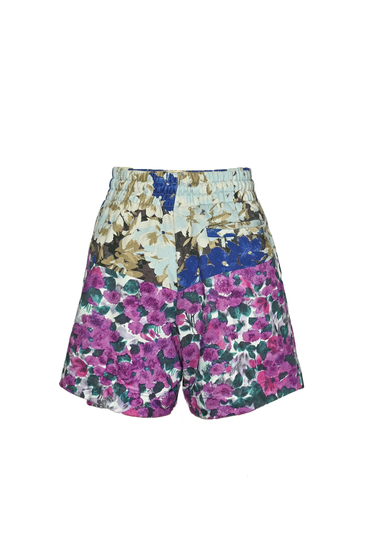 Dries Van Noten Size S Floral Pleated Sweatshorts - Image 2