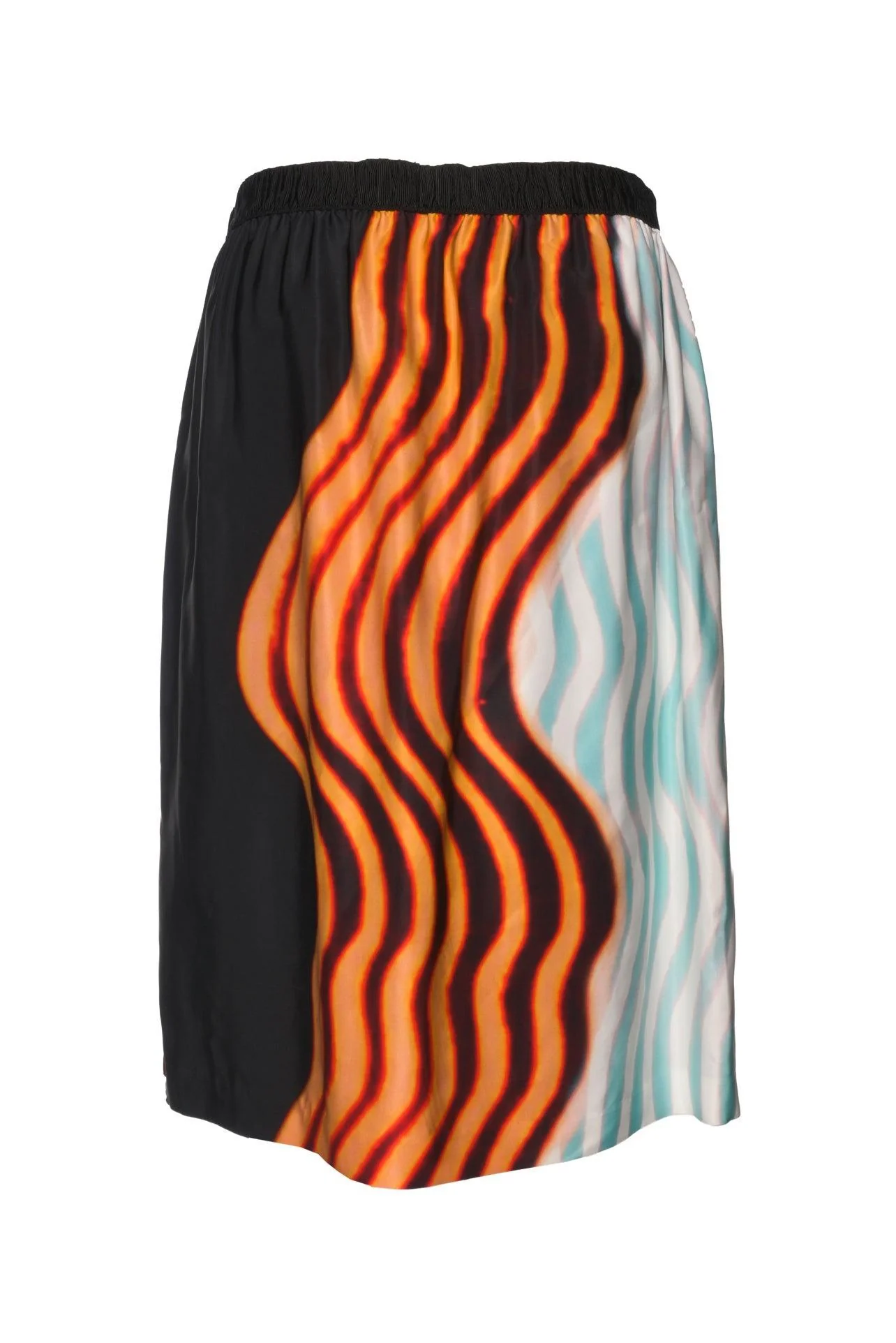 Dries Van Noten X Len Lye Size 40 Knee Length Pattern Skirt - Image 2