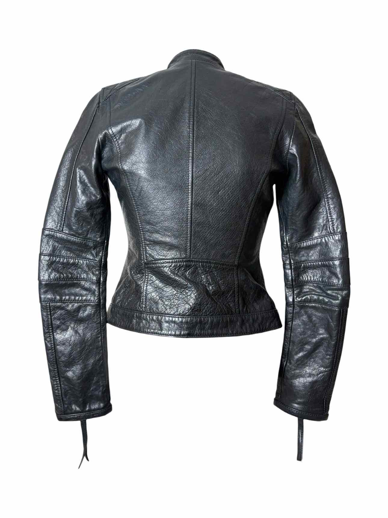DSquared Leather Moto Size XS Jacket - Image 2