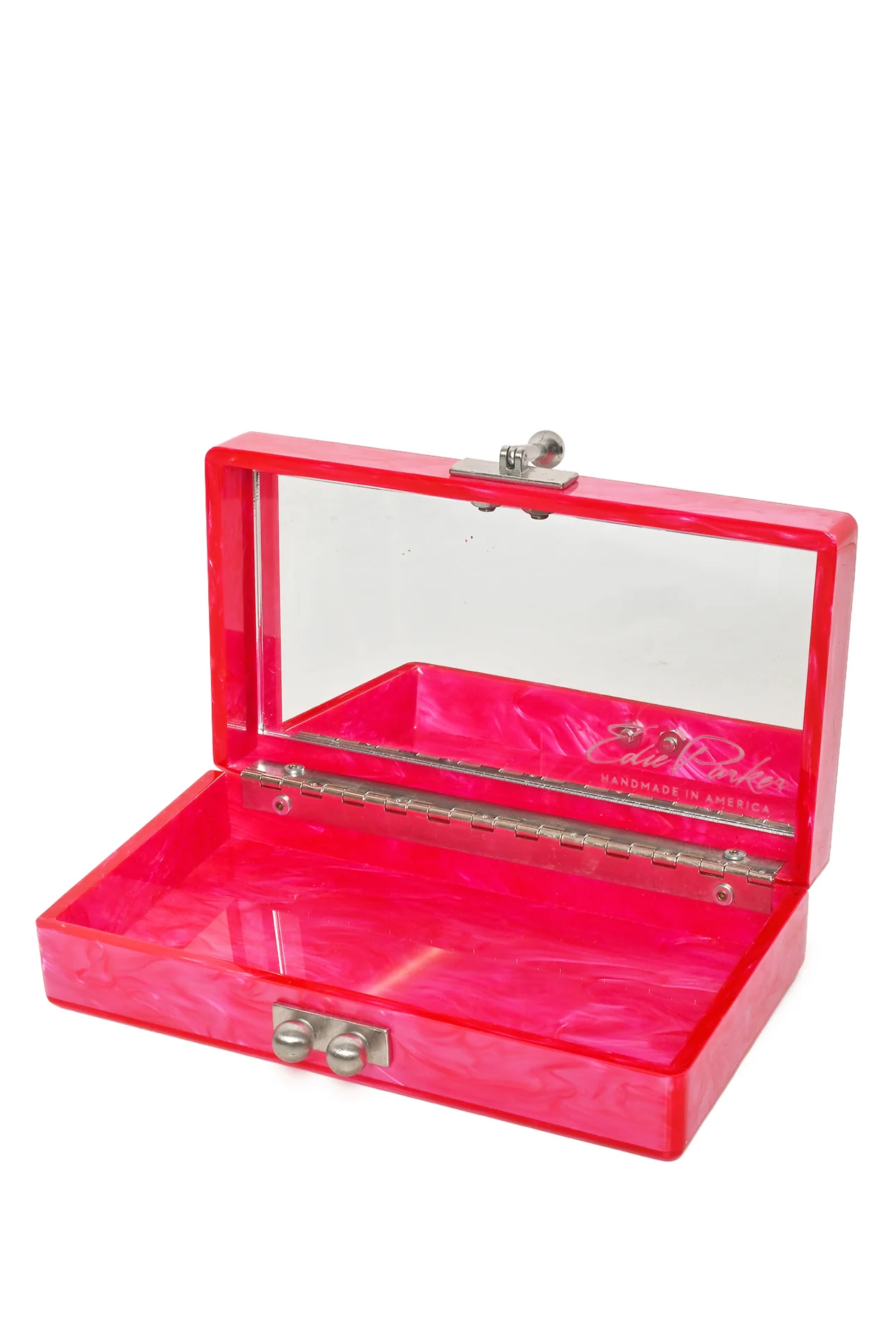 Edie Parker Pearlescent Acrylic Slim Jean Box Clutch - Image 4