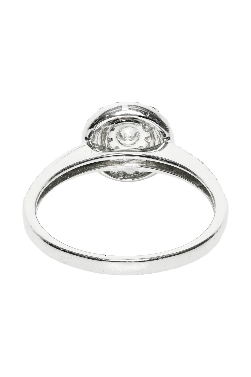 Effy Size 7 14k White Gold Diamond Engagement Ring - Image 4
