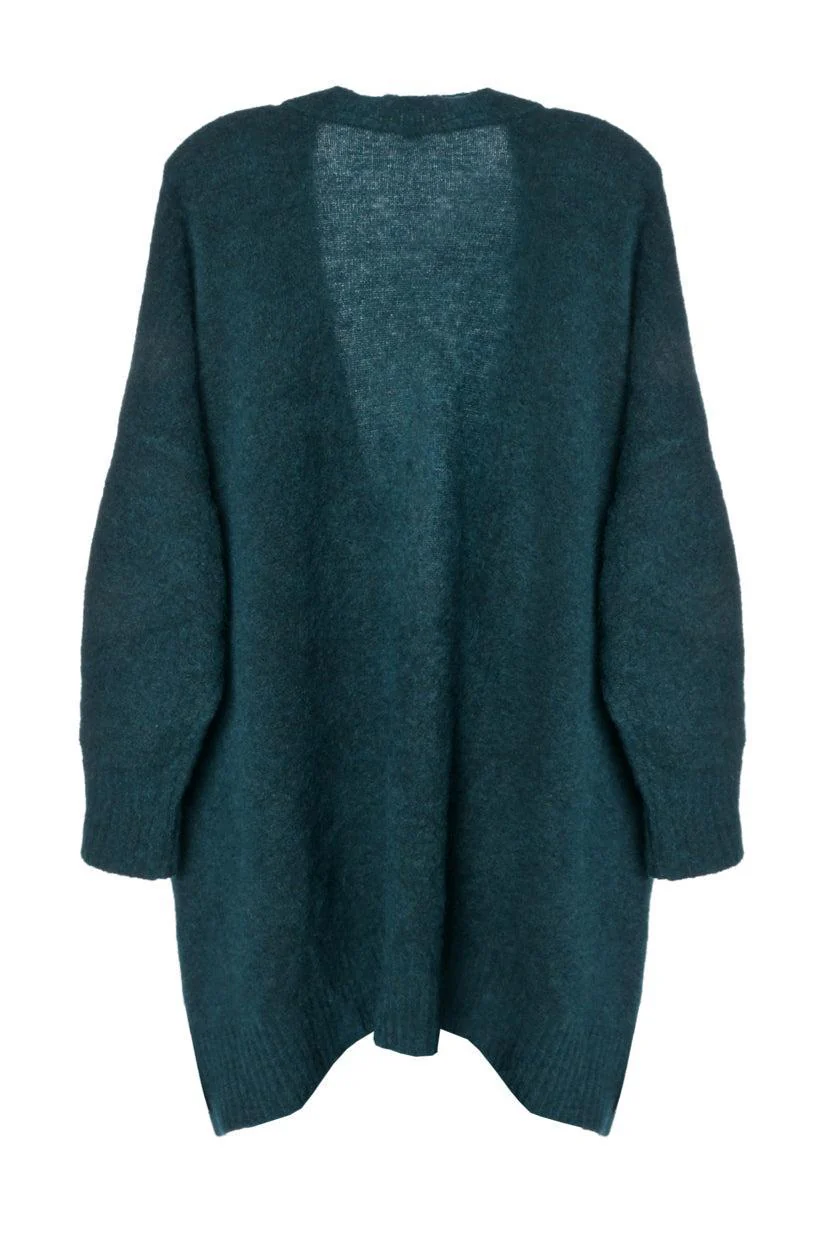 Eileen Fisher Size 3X Mohair Blend Knit Cardigan - Image 2