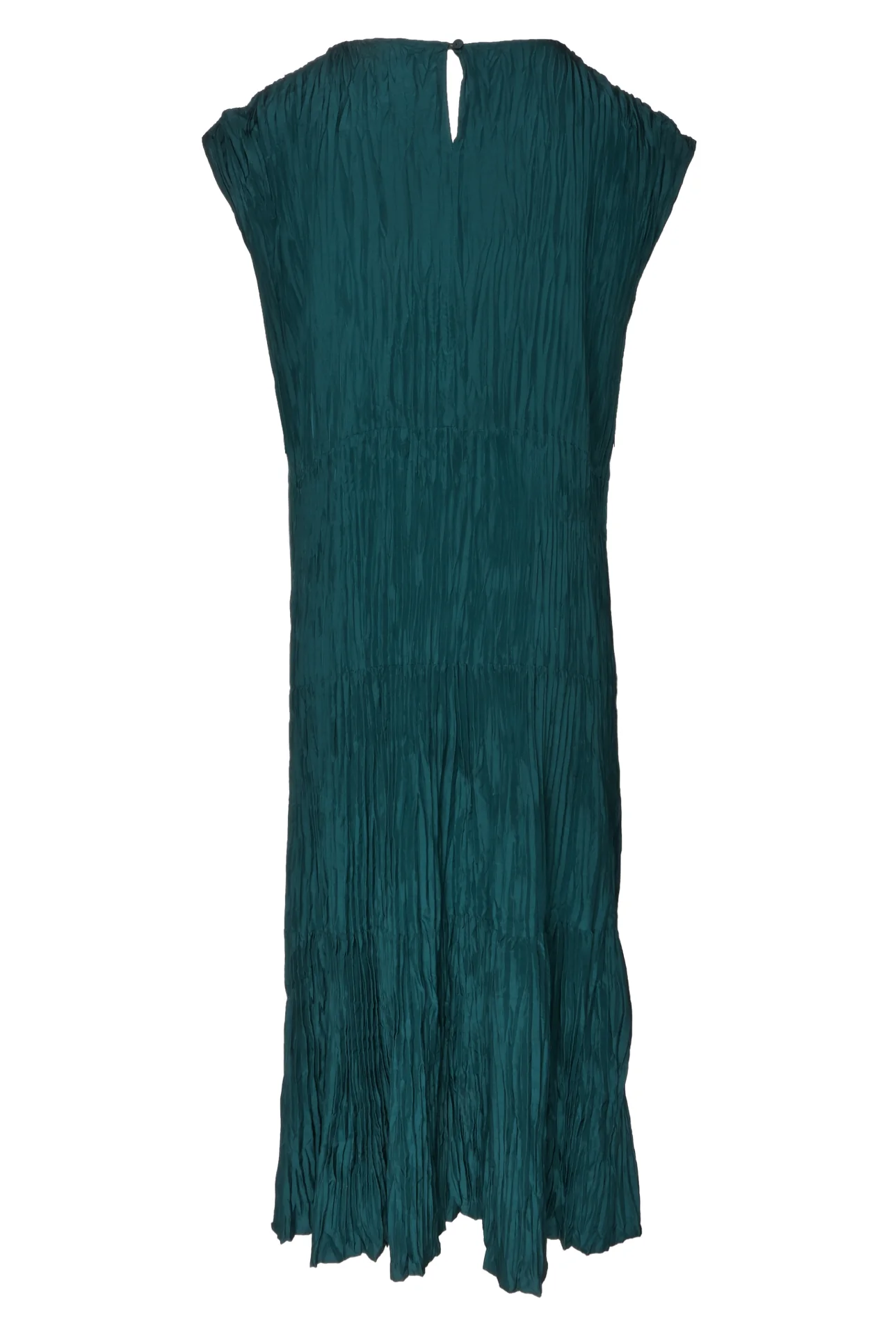 Eileen Fisher Size XL Tiered Pleated Silk Maxi Dress - Image 2