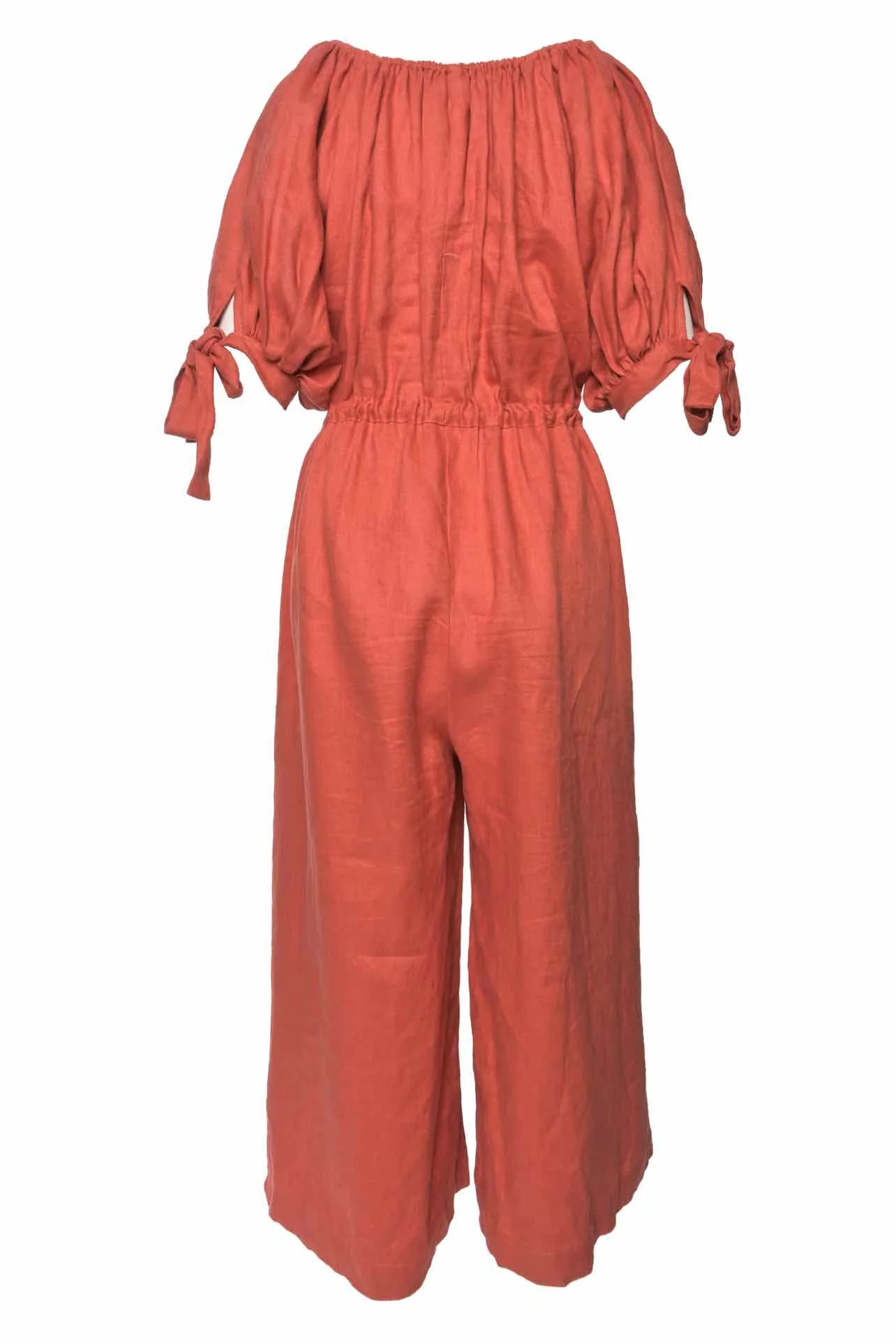 Eliza Faulkner Size M Linen Jumpsuit - Image 2
