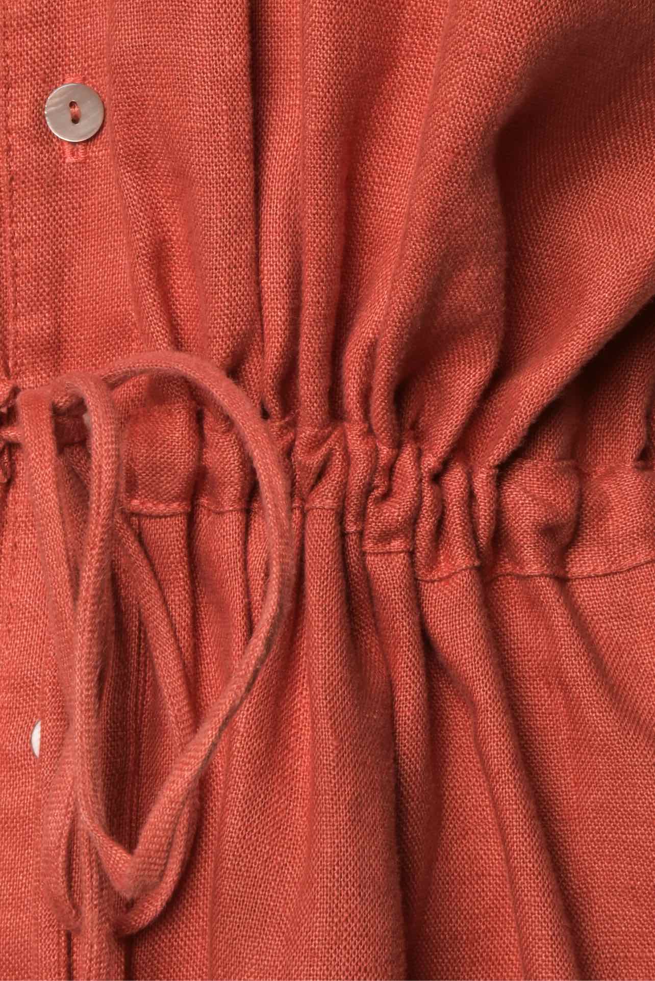 Eliza Faulkner Size M Linen Jumpsuit - Image 3