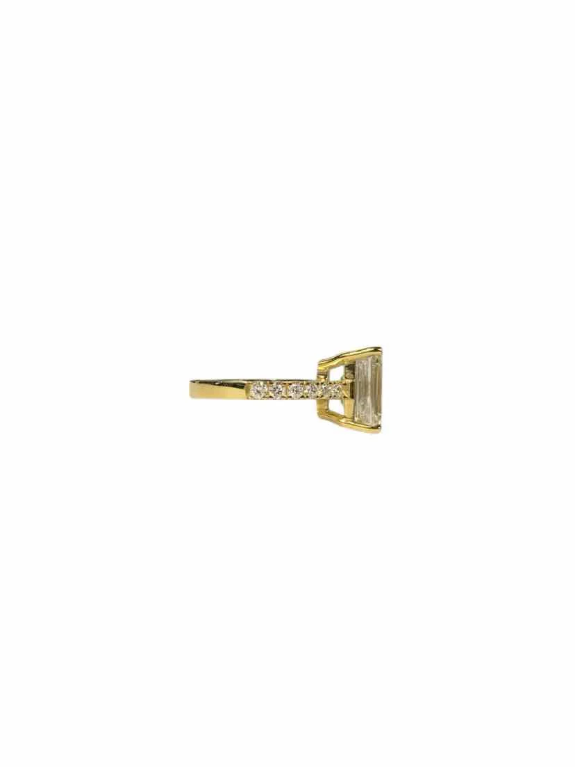 Emerald Cut Lab Diamond Size 6.5 Ring - Image 2
