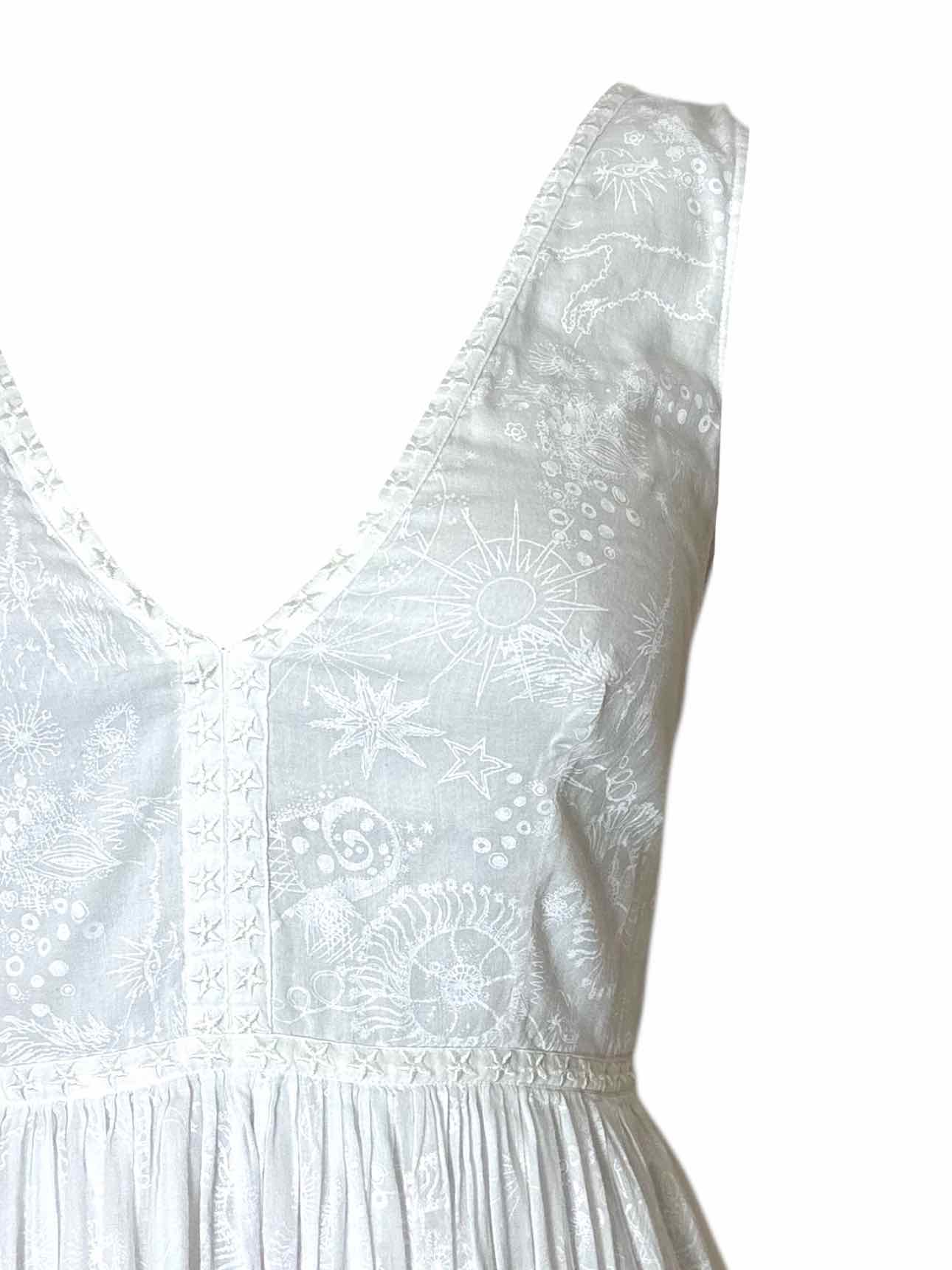 EMPORIO SIRENUSE Size 40 Patterned Cotton Dress - Image 2